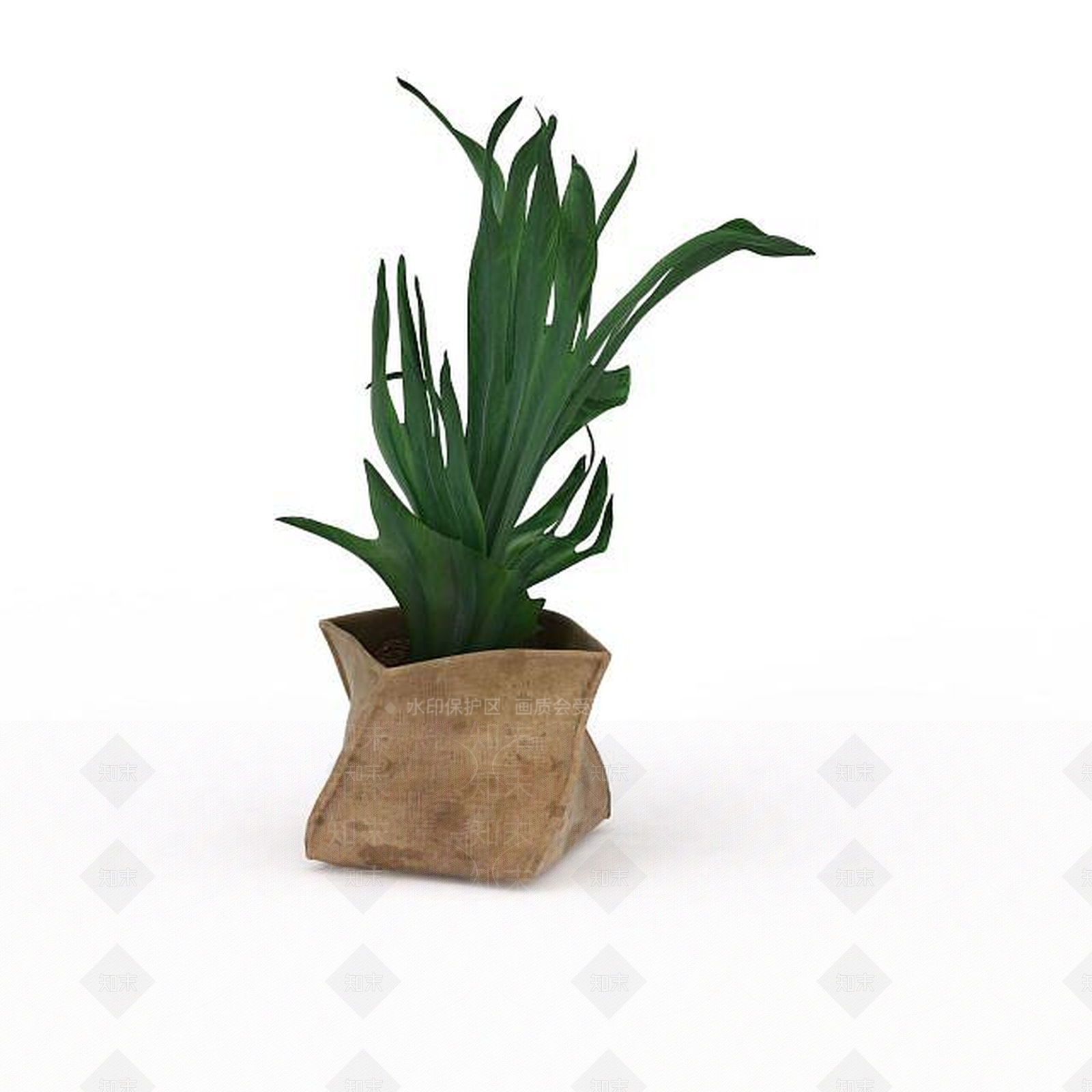 现代花草绿植盆栽3D模型下载【ID:1199889126】