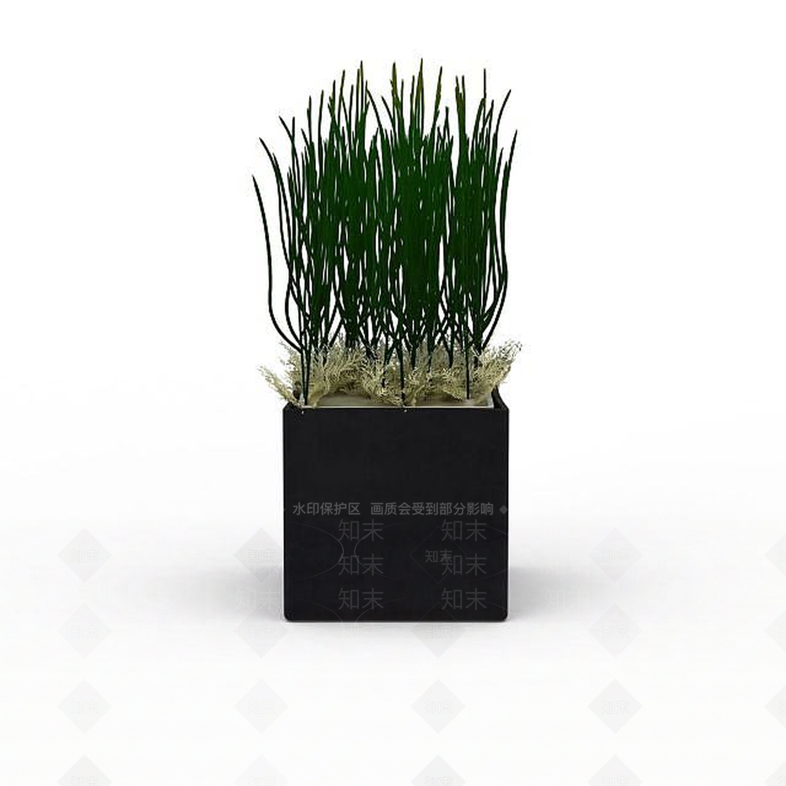 现代花草绿植盆栽3D模型下载【ID:1199889389】