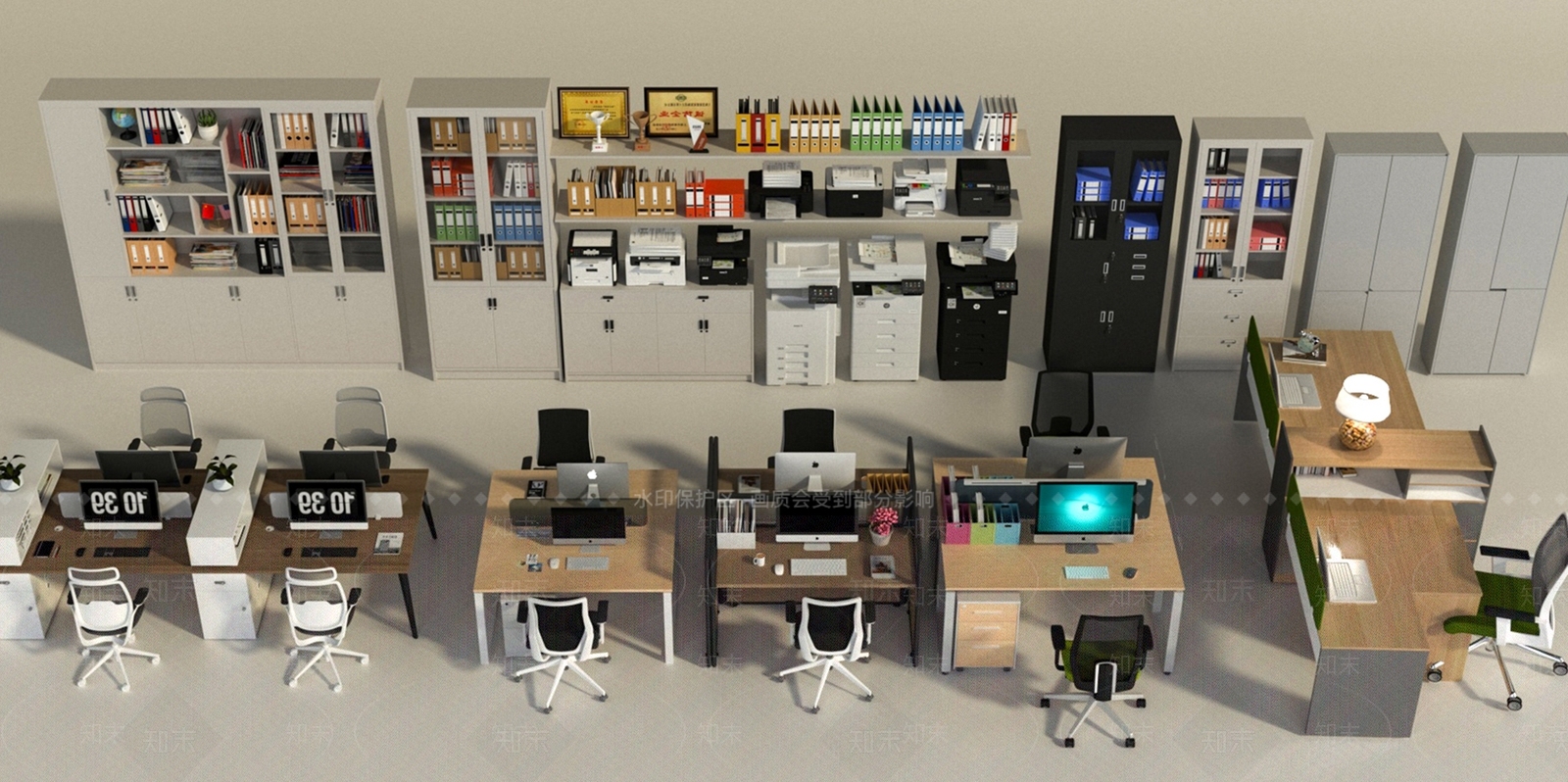现代办公室3D模型下载【ID:1199889708】