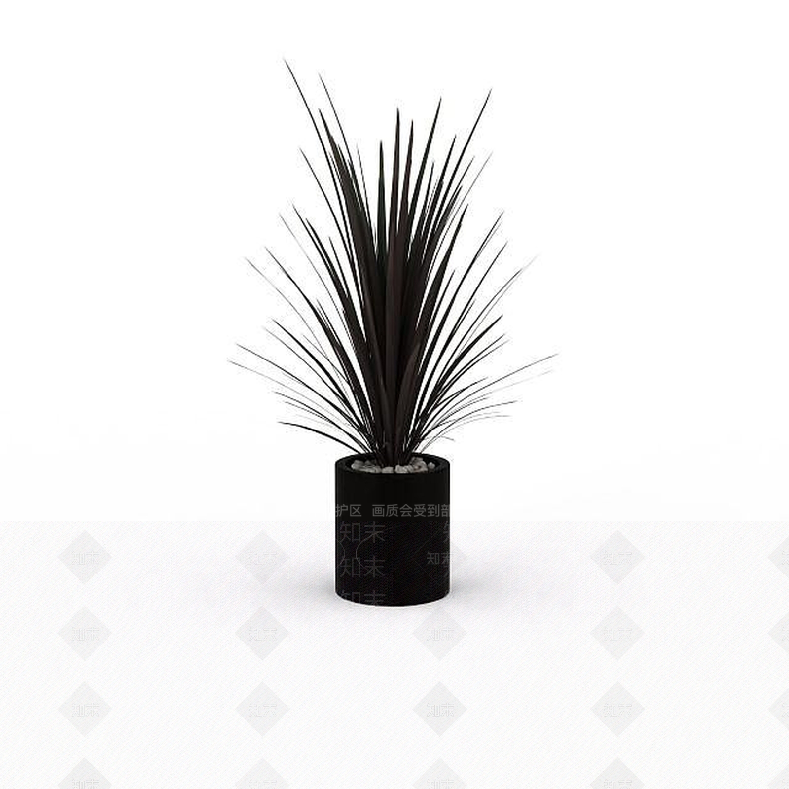 现代植物盆栽3D模型下载【ID:1199890076】