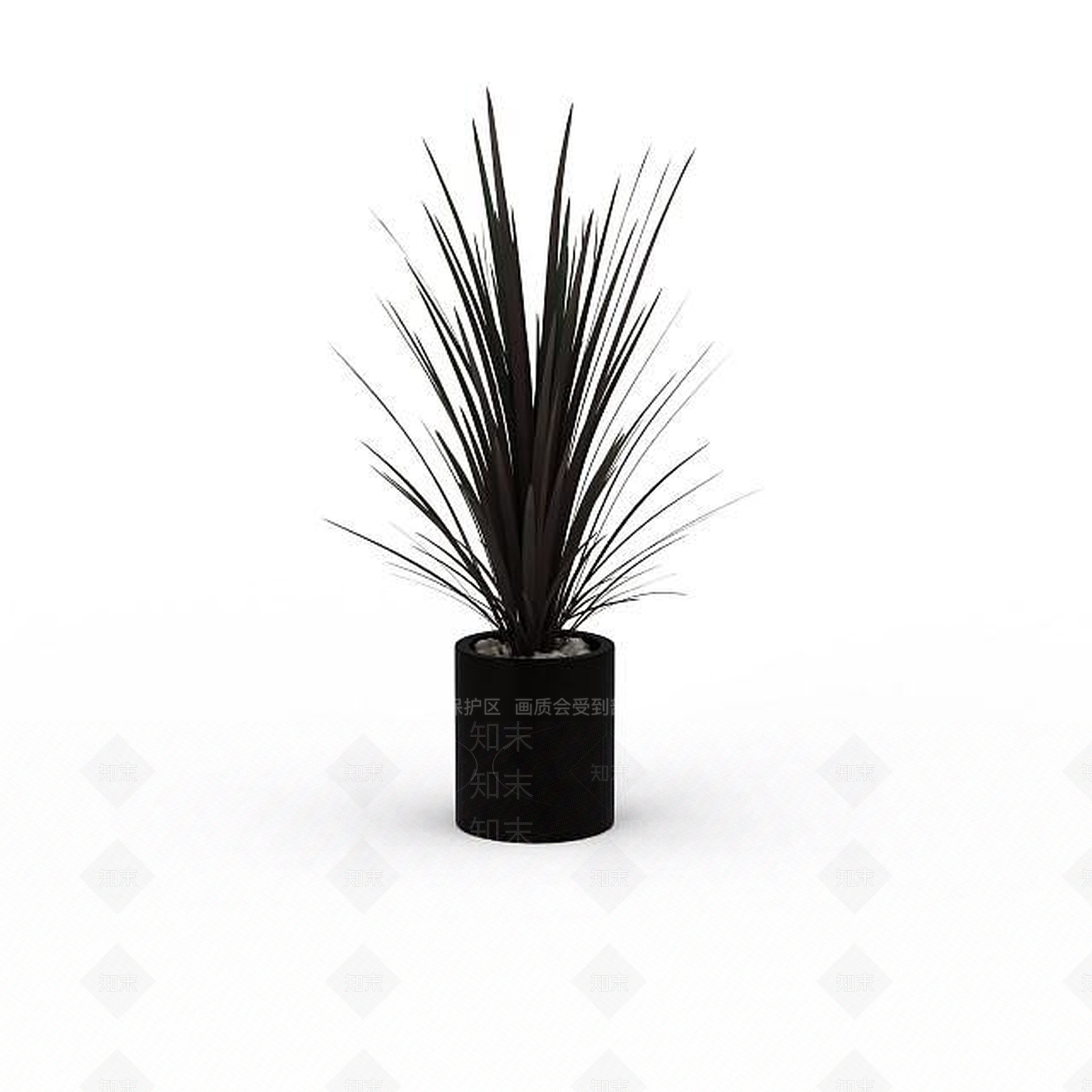 现代植物盆栽3D模型下载【ID:1199890076】