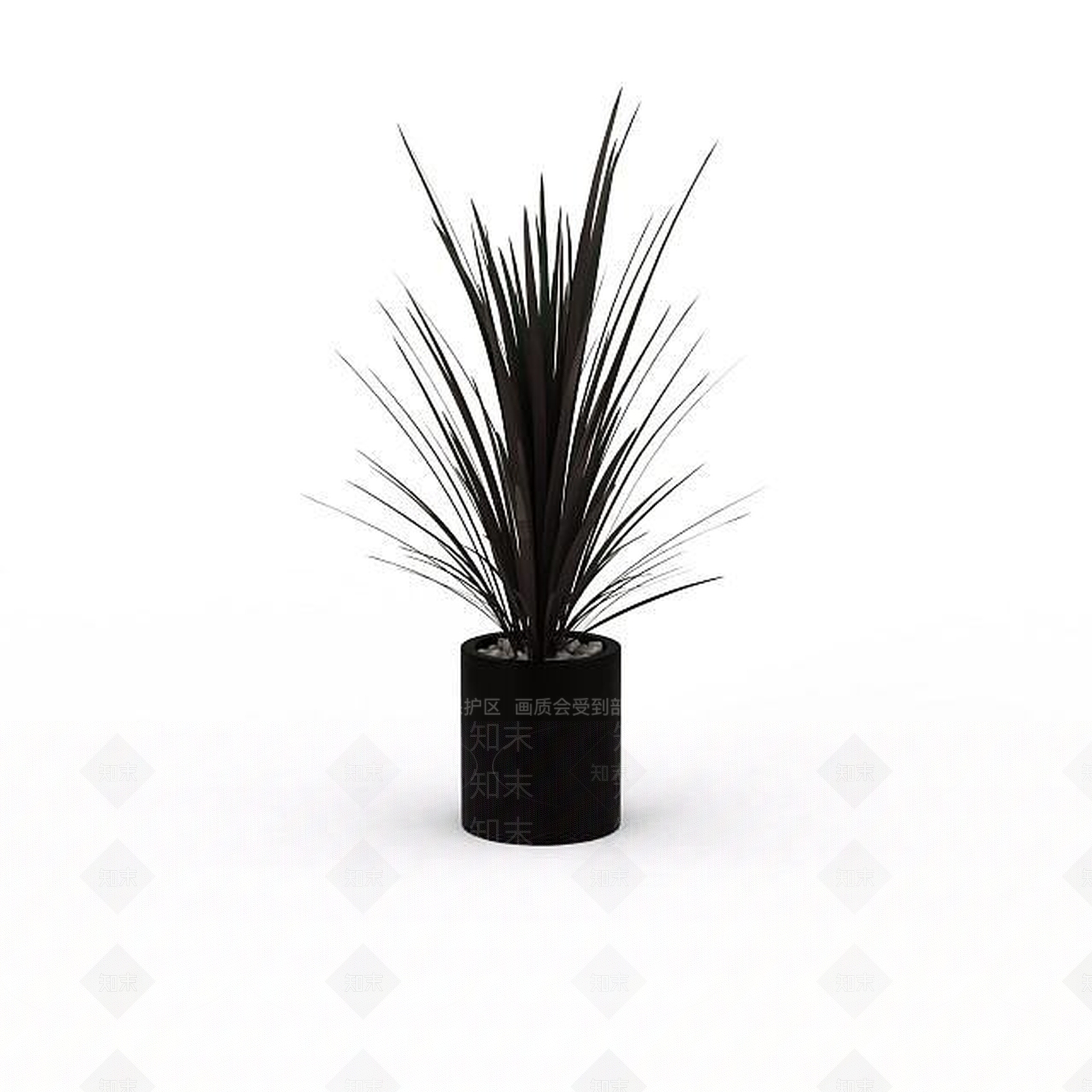 现代植物盆栽3D模型下载【ID:1199890076】