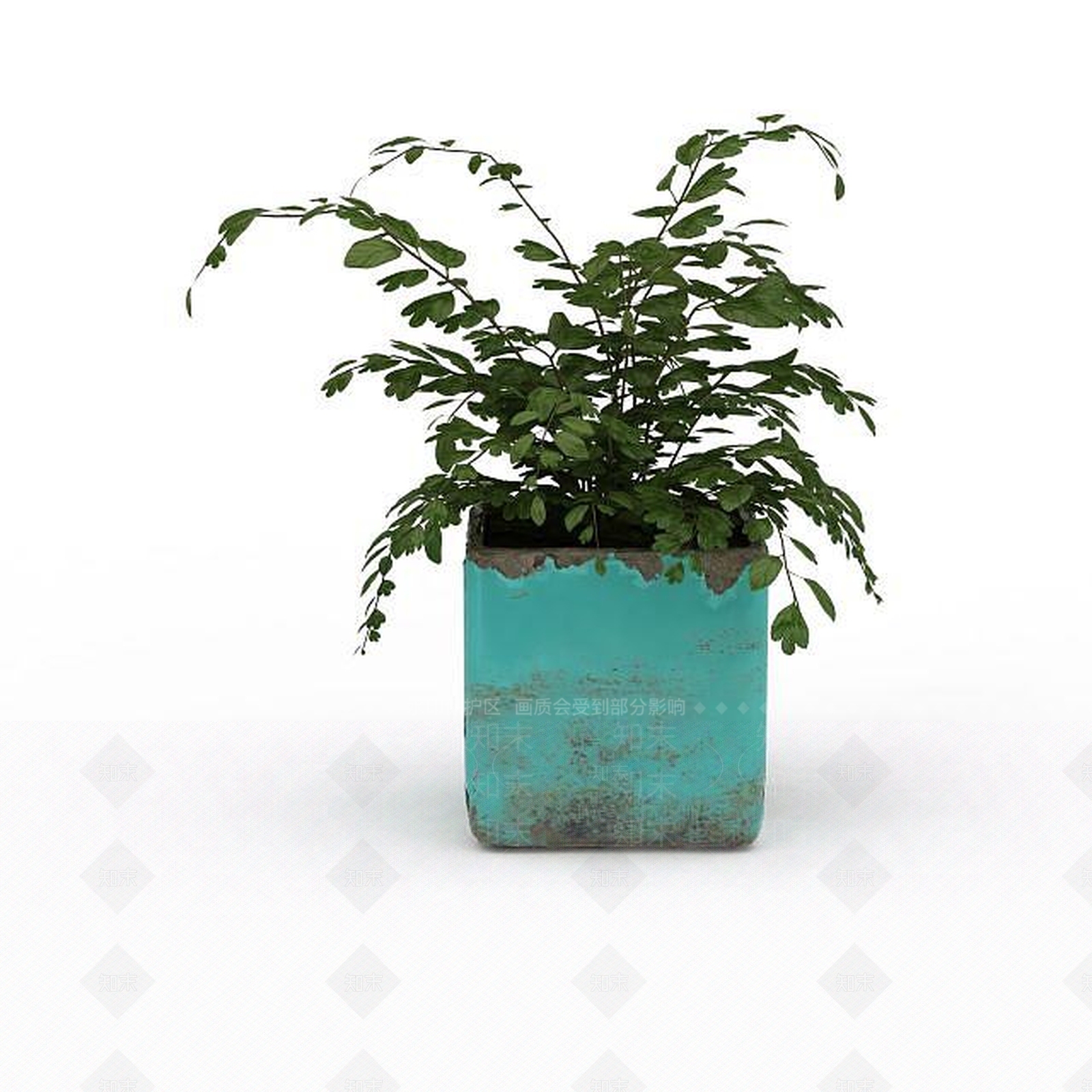 现代绿植盆栽3D模型下载【ID:1199890279】
