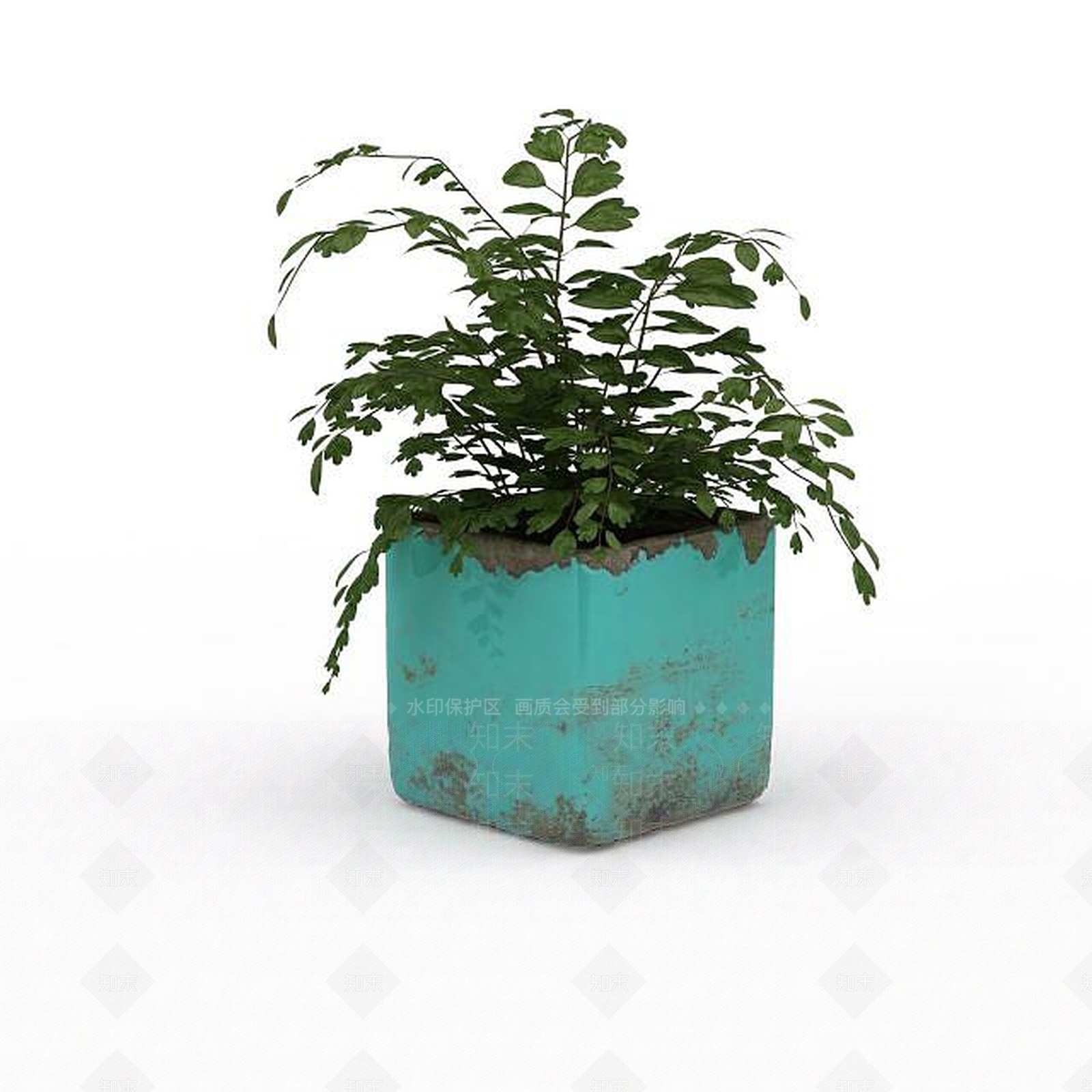 现代绿植盆栽3D模型下载【ID:1199890279】