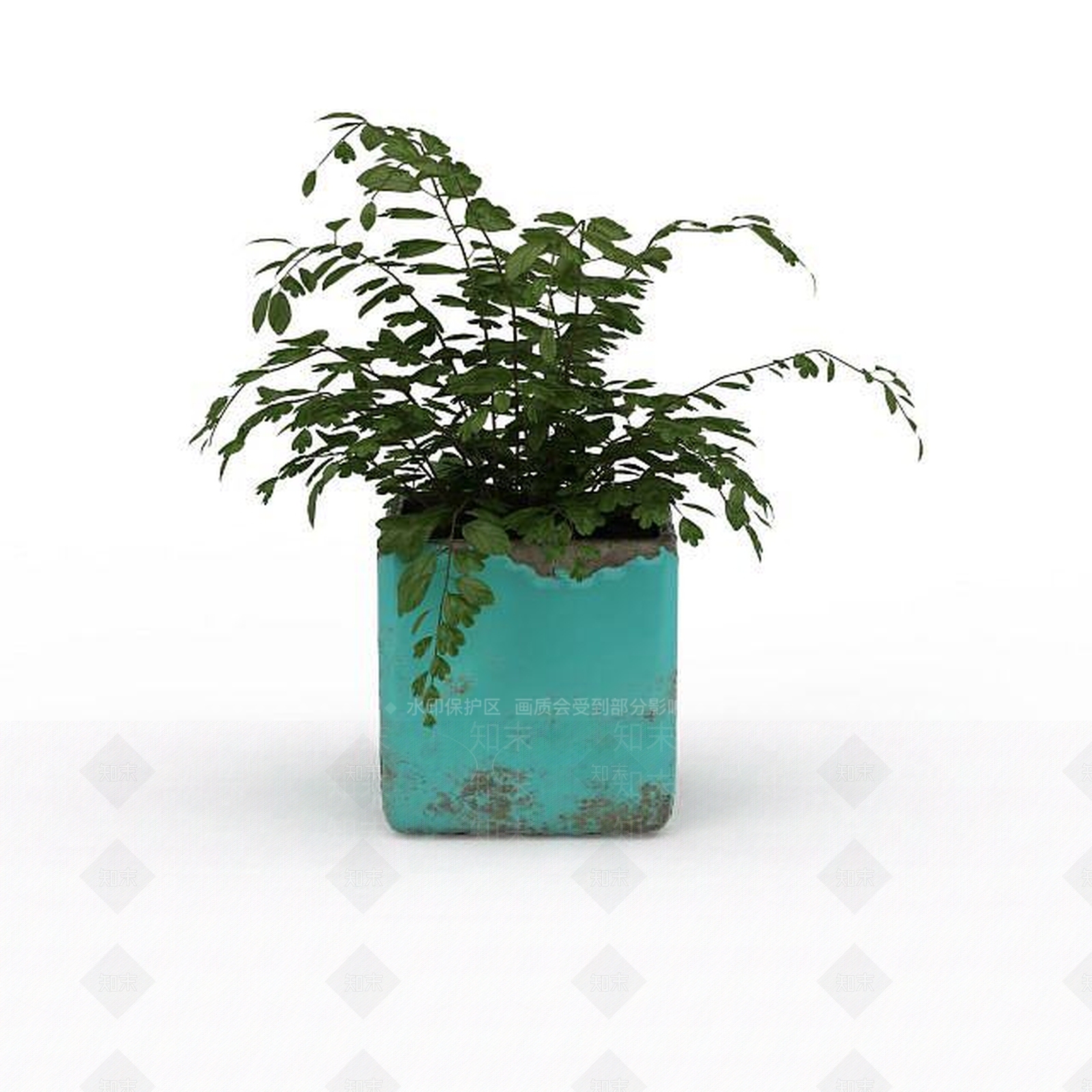 现代绿植盆栽3D模型下载【ID:1199890279】