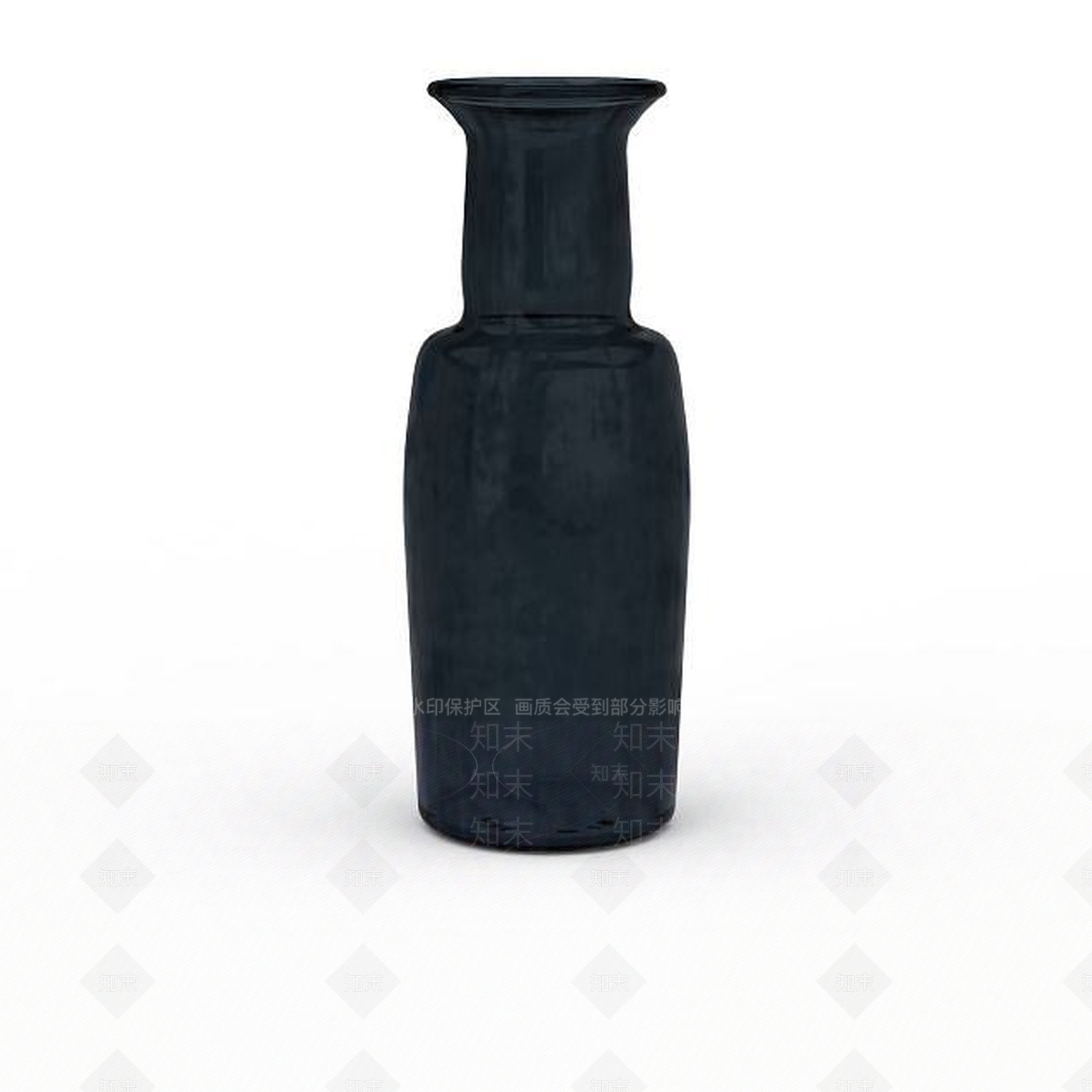 现代黑色陶瓷花瓶3D模型下载【ID:1199892363】