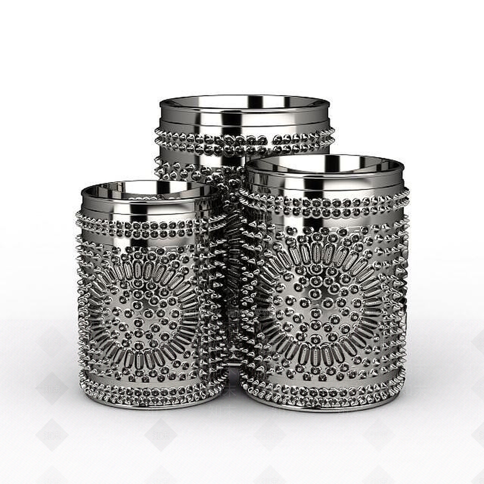 现代创意金属杯子3D模型下载【ID:1199892593】