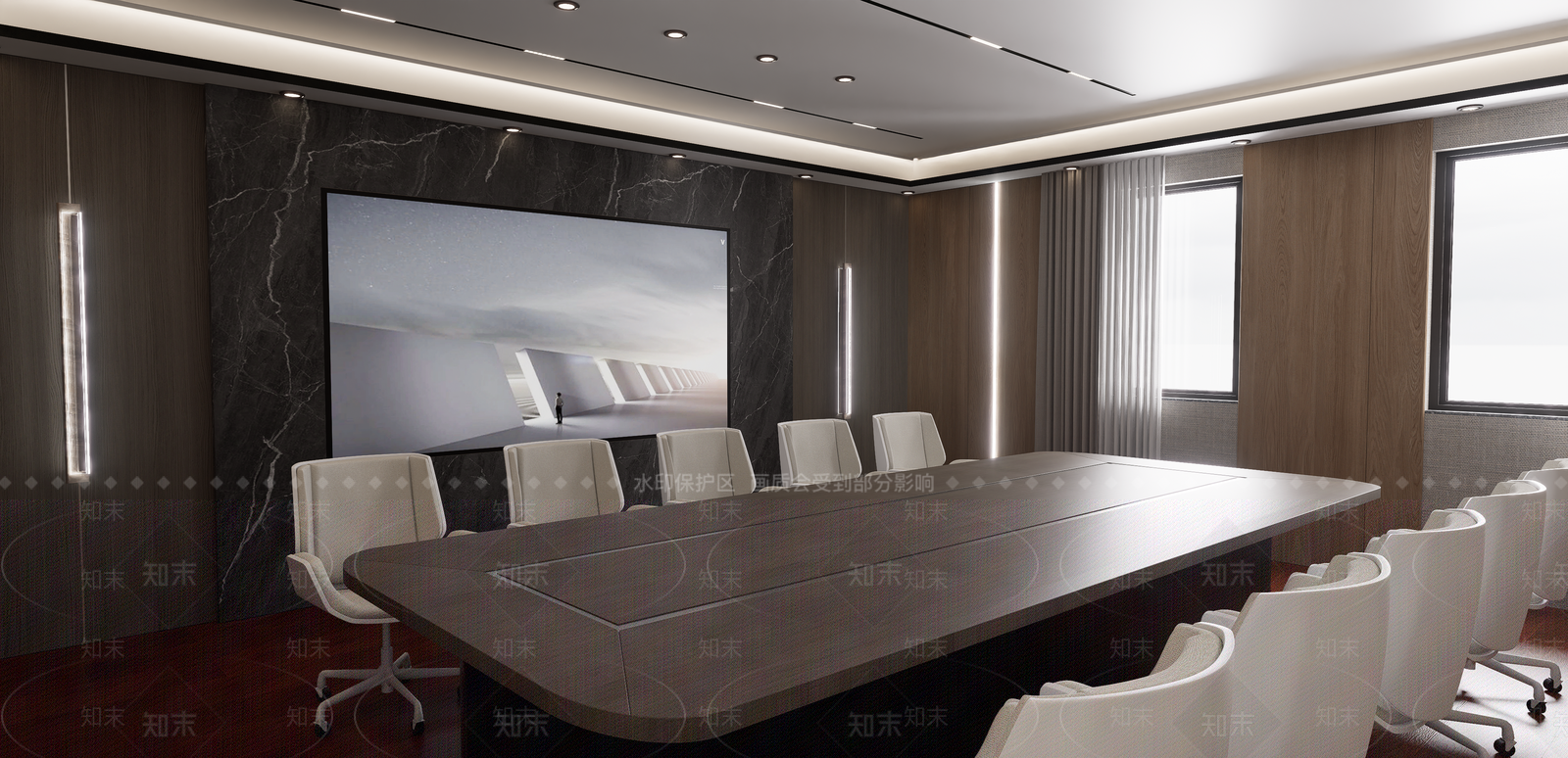 新中式会议室SU模型下载【ID:1199894264】