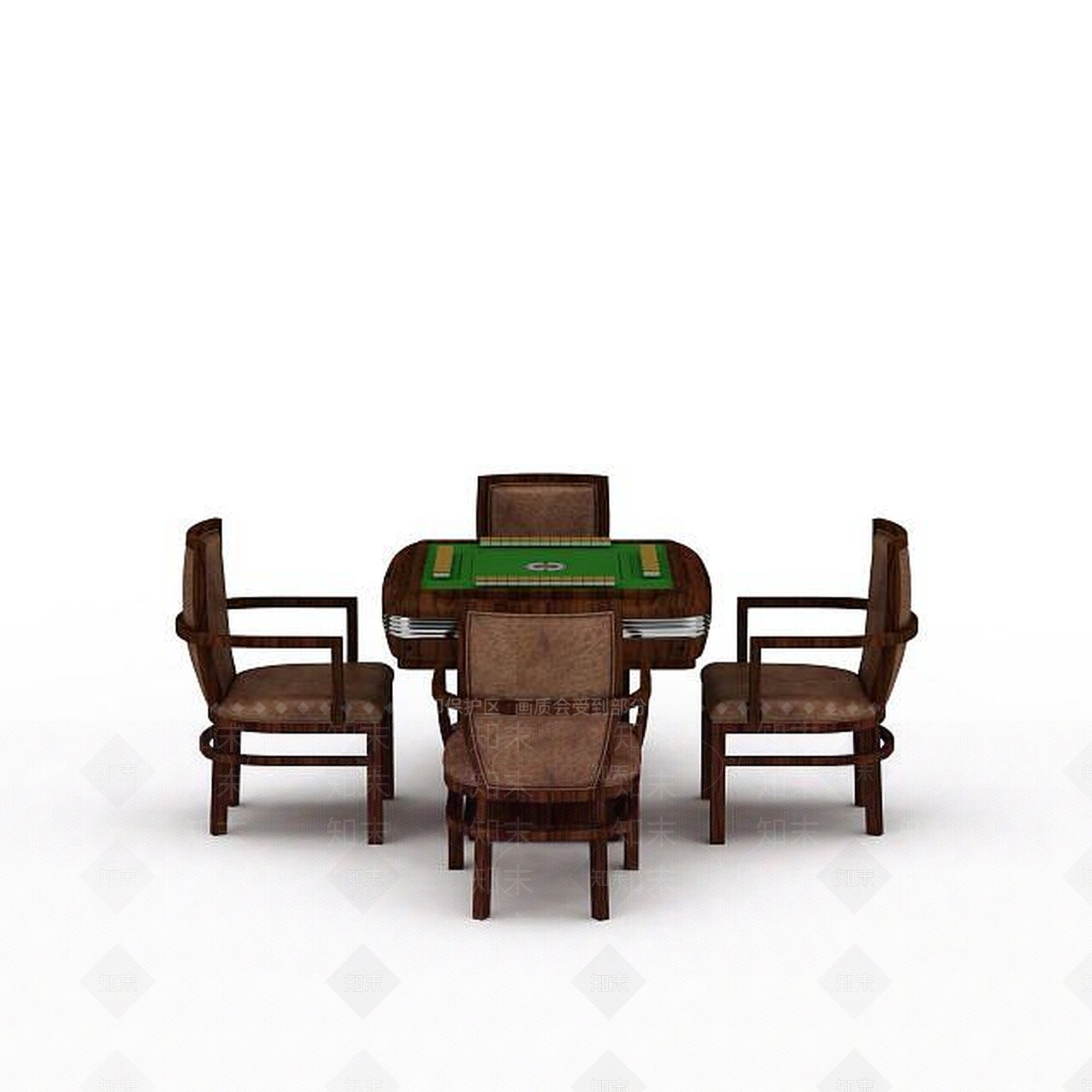 现代自动麻将桌3D模型下载【ID:1199894371】