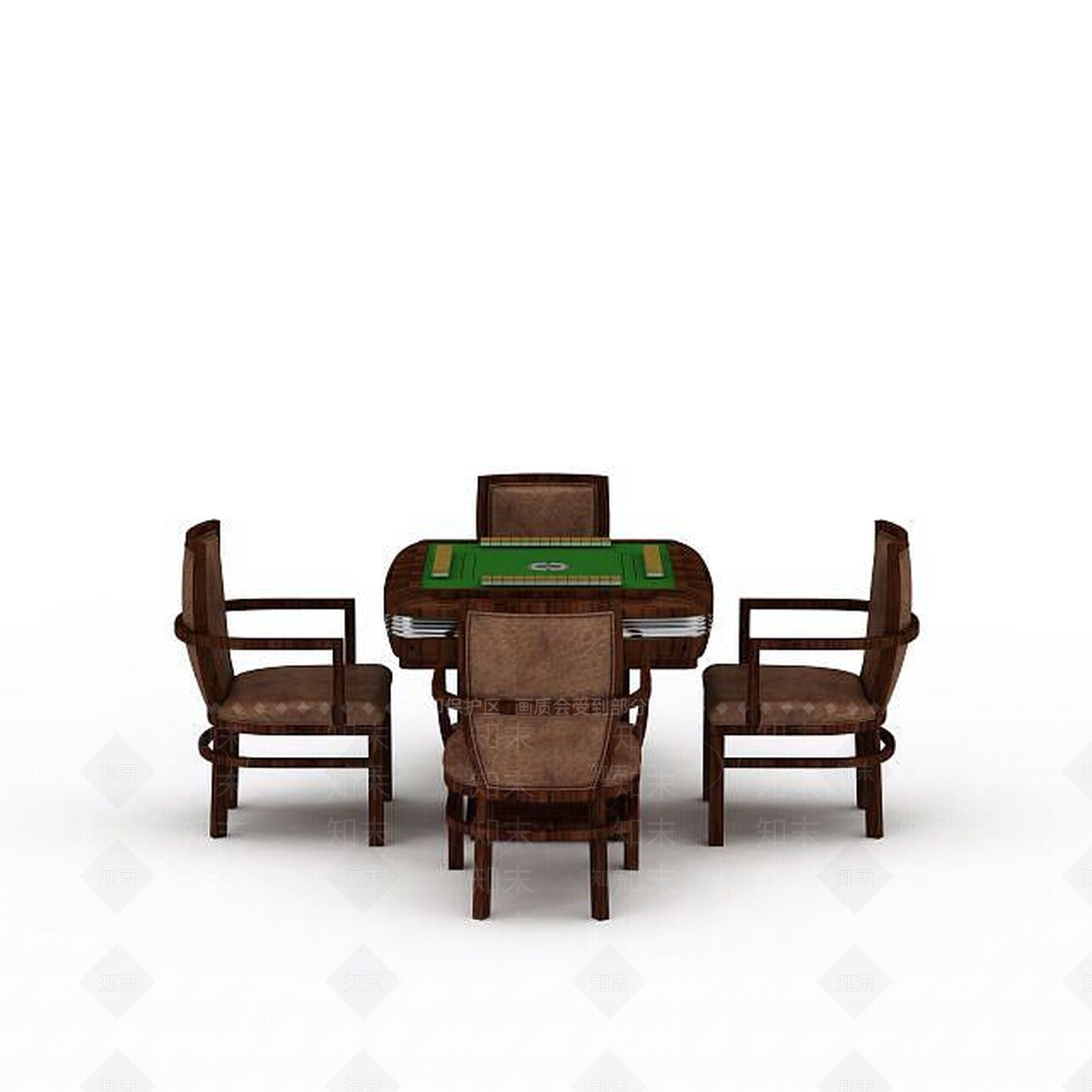 现代自动麻将桌3D模型下载【ID:1199894371】