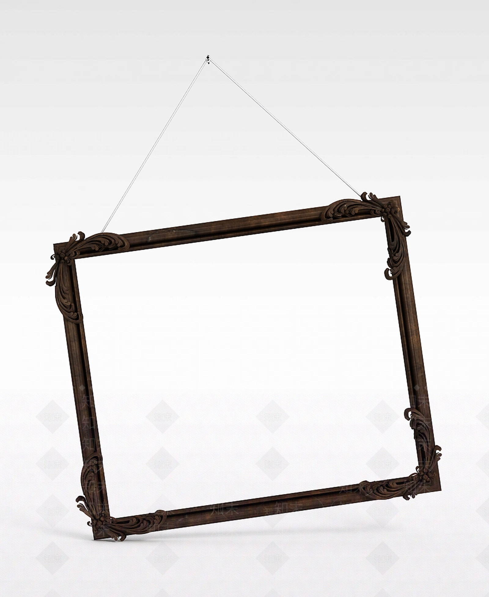 现代雕花相框3D模型下载【ID:1199894855】