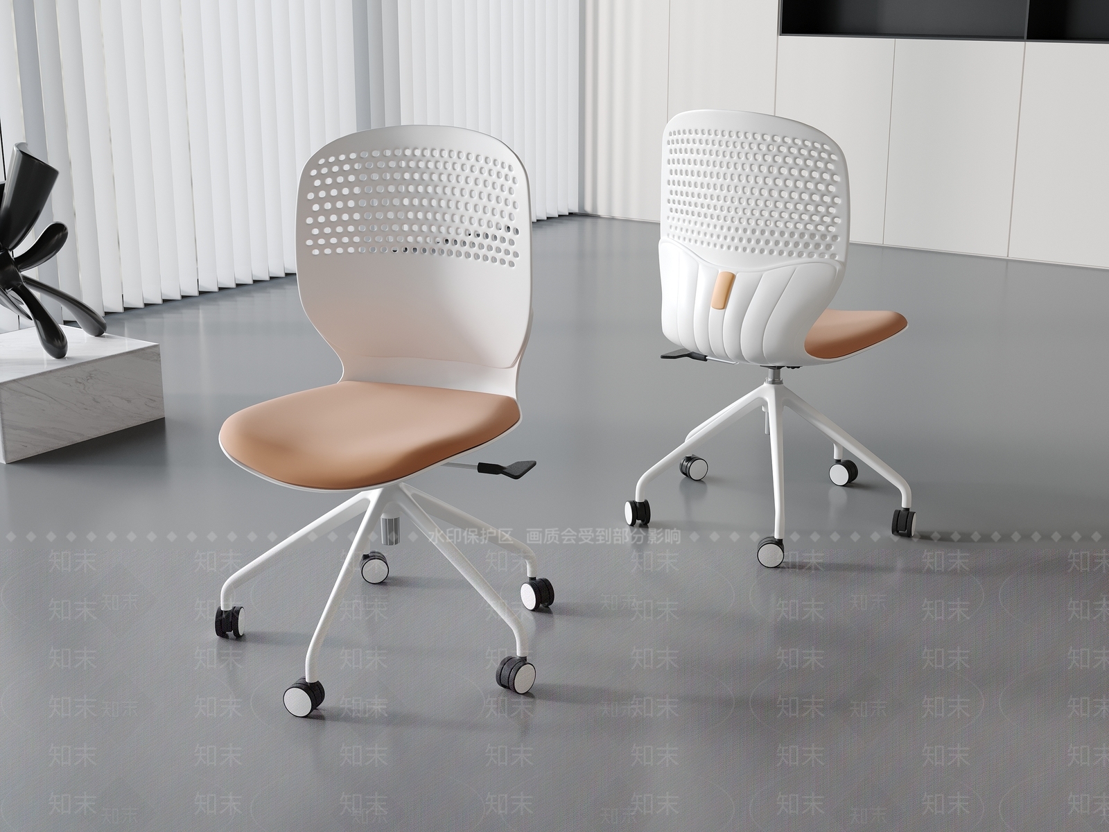 现代办公椅3D模型下载【ID:1199895615】
