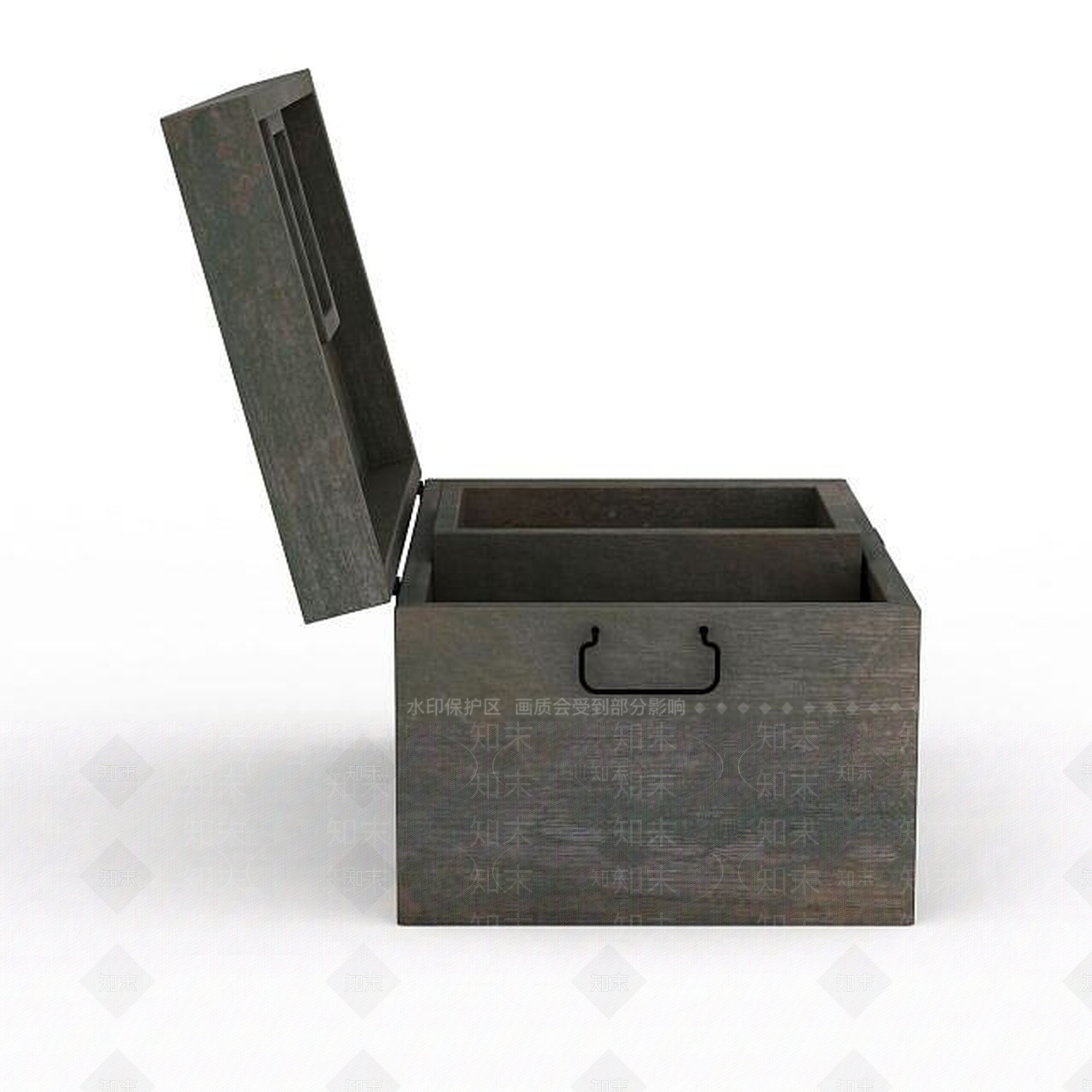 现代仿古做旧木箱3D模型下载【ID:1199896371】