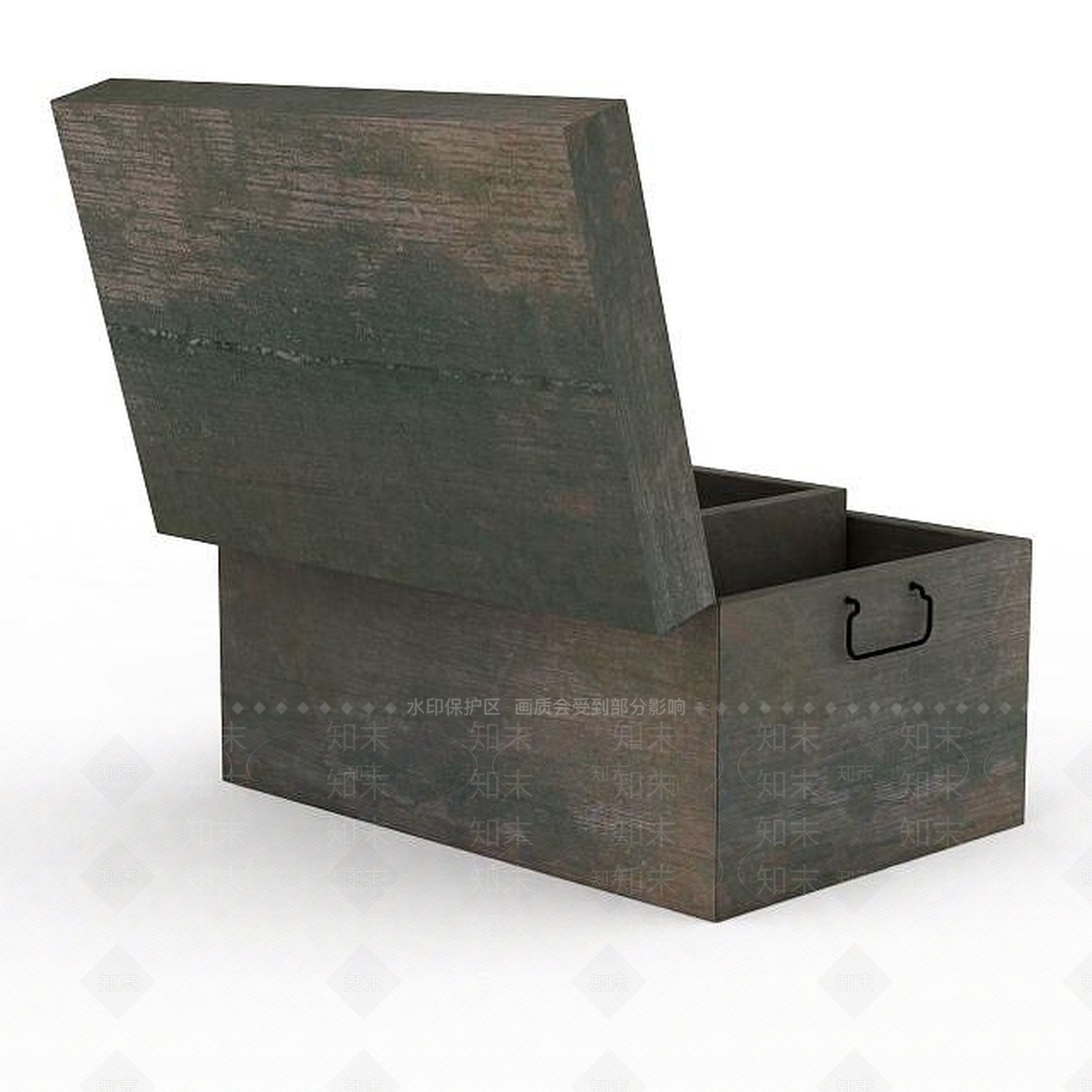现代仿古做旧木箱3D模型下载【ID:1199896371】