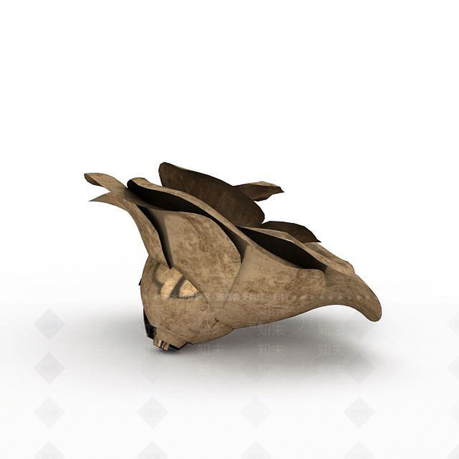 现代花朵胸针首饰3D模型下载【ID:1199896620】