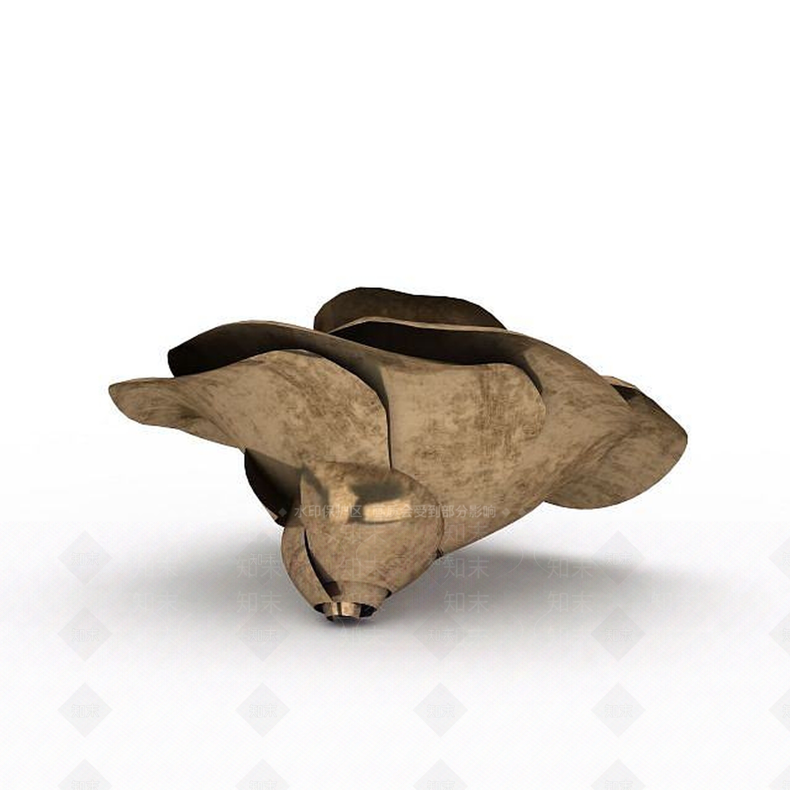 现代花朵胸针首饰3D模型下载【ID:1199896620】