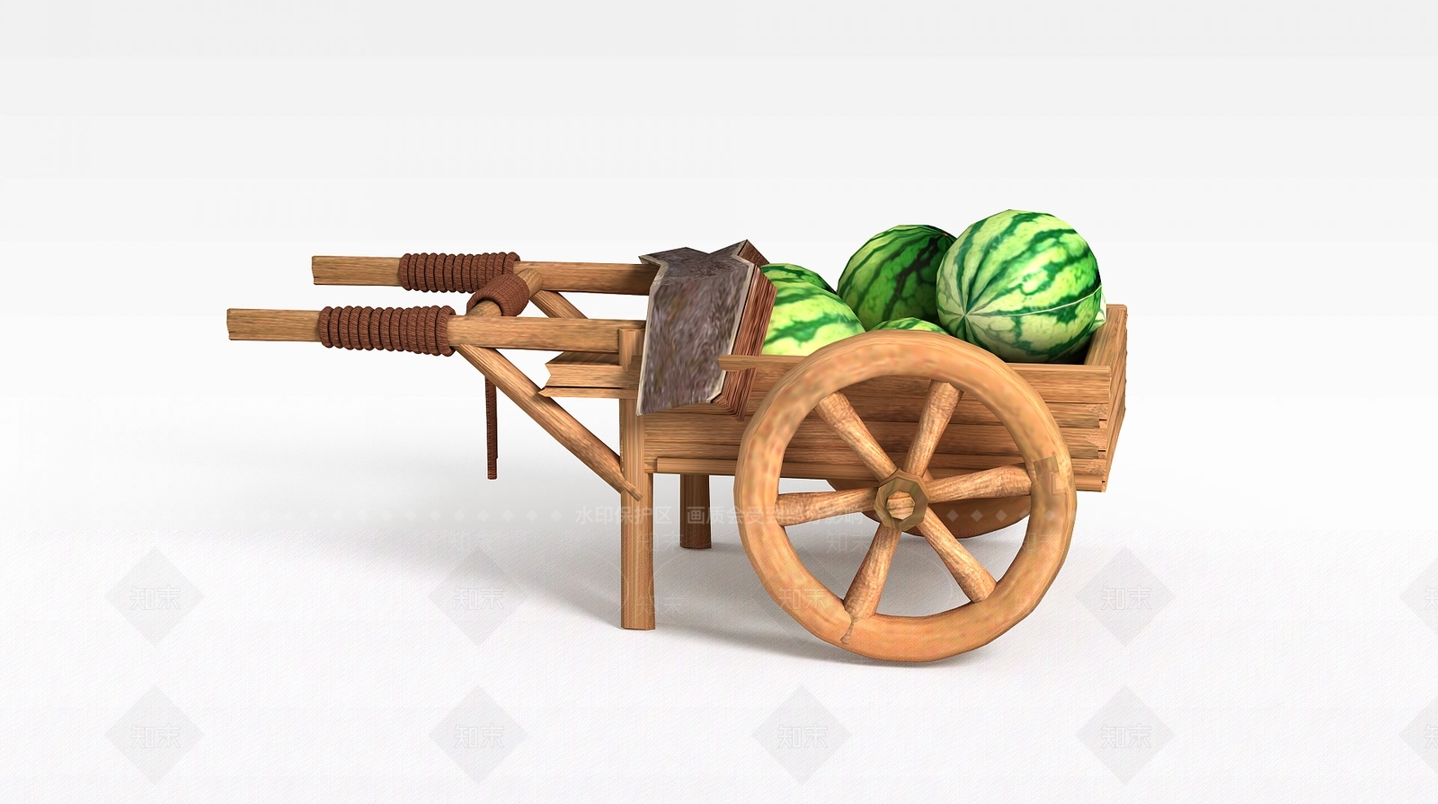 现代游戏场景道具板车3D模型下载【ID:1199897320】