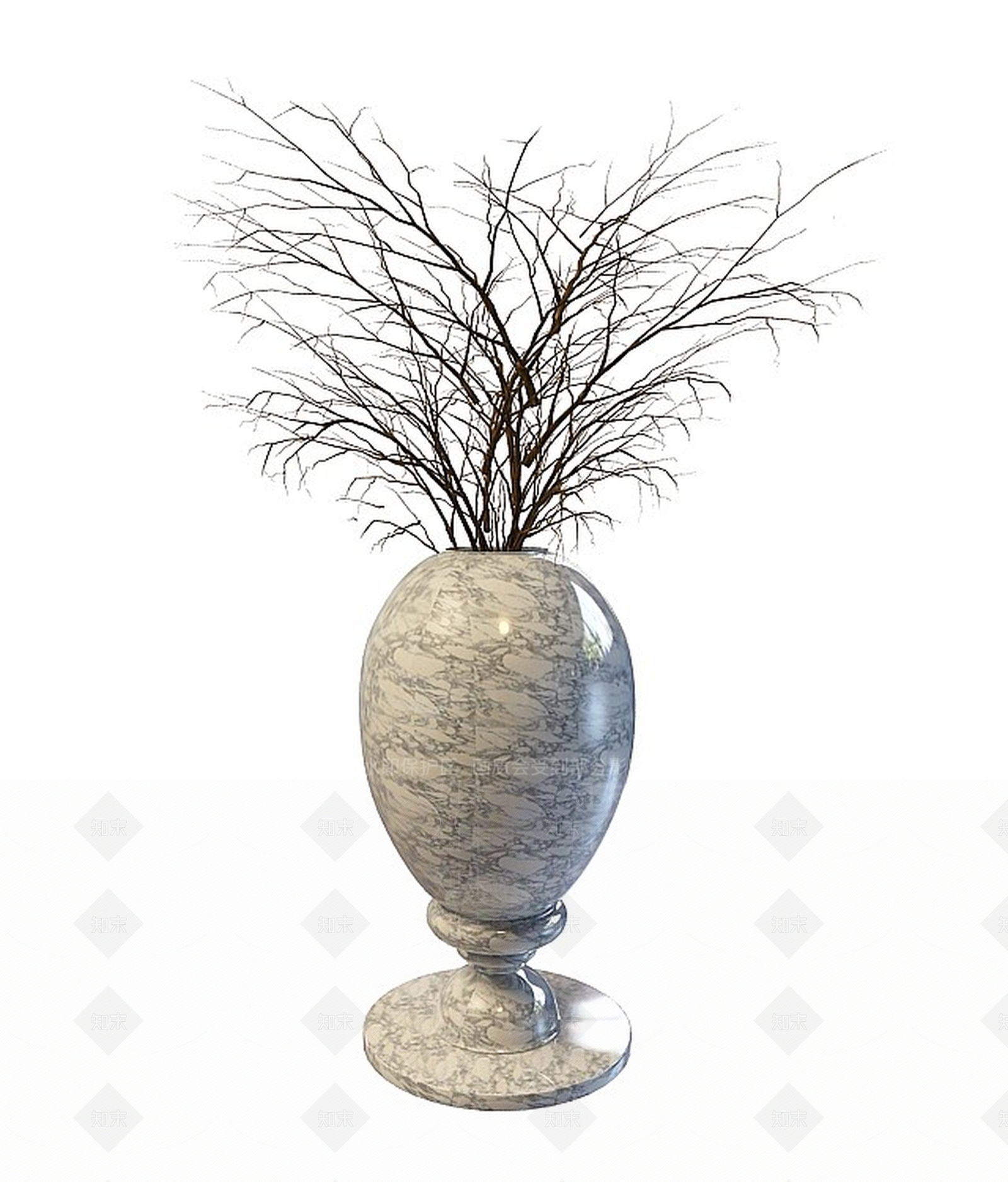 现代花瓶3D模型下载【ID:1199898413】