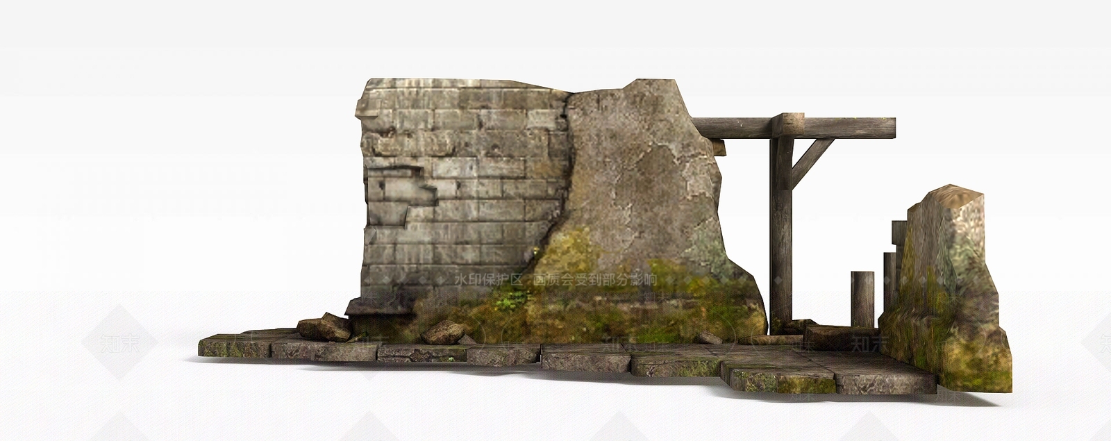 现代剑灵游戏场景建筑3D模型下载【ID:1199900640】