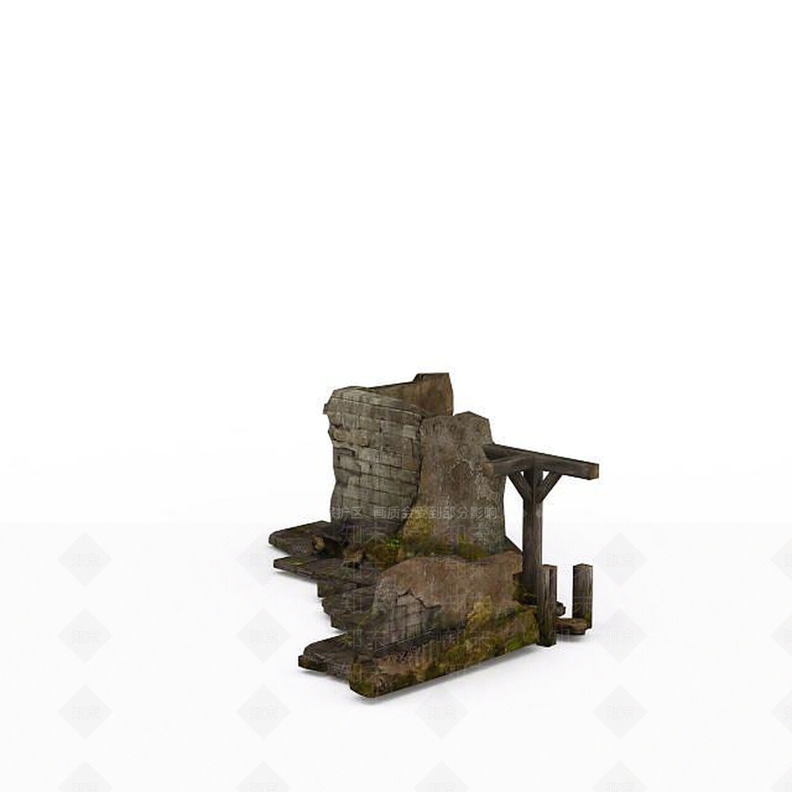 现代剑灵游戏场景建筑3D模型下载【ID:1199900640】