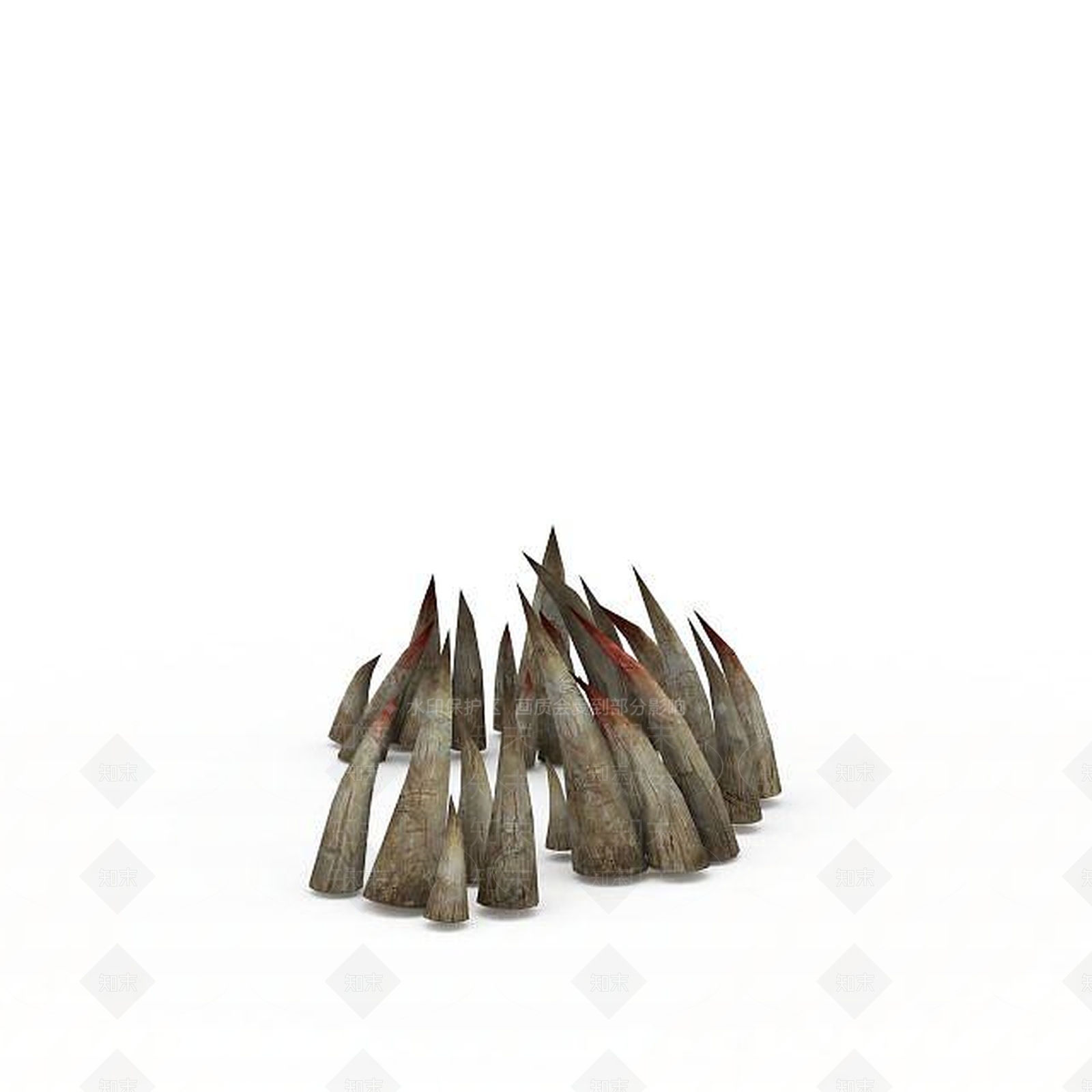 现代剑灵场景道具兽角3D模型下载【ID:1199901951】