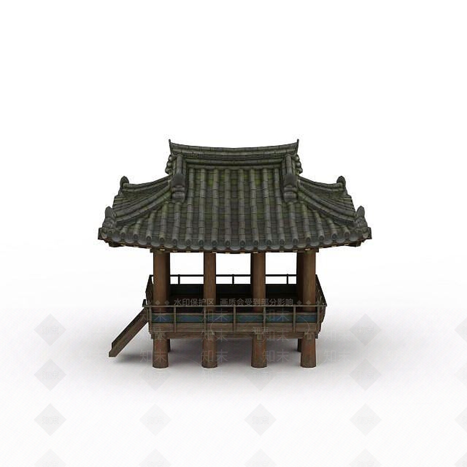 现代剑灵场景凉亭3D模型下载【ID:1199901986】
