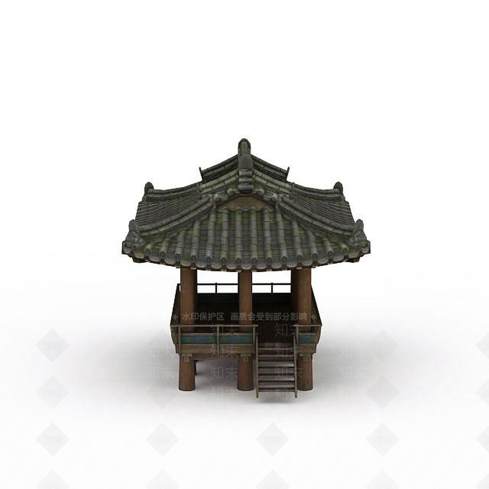 现代剑灵场景凉亭3D模型下载【ID:1199901986】