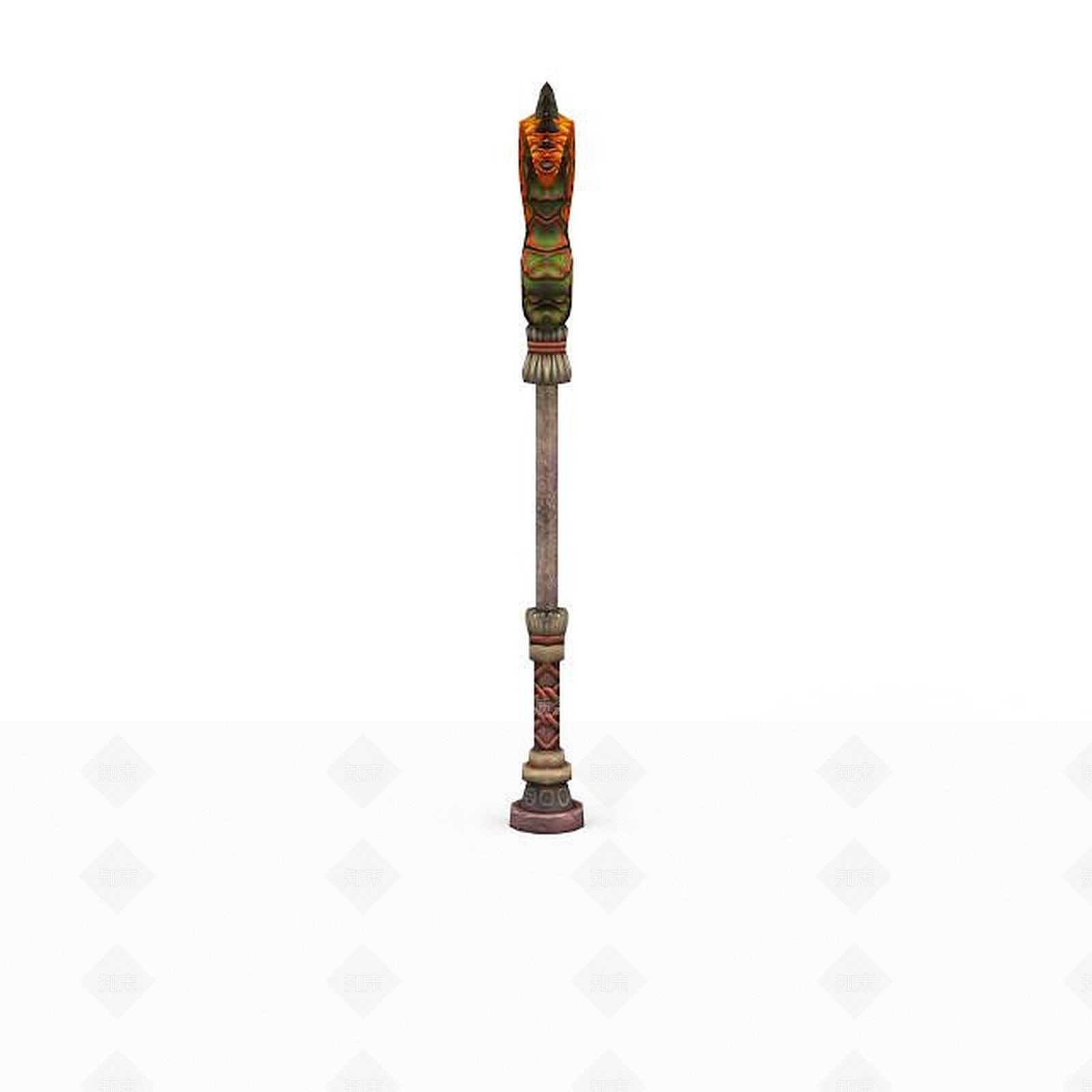 现代剑灵场景柱子3D模型下载【ID:1199902081】