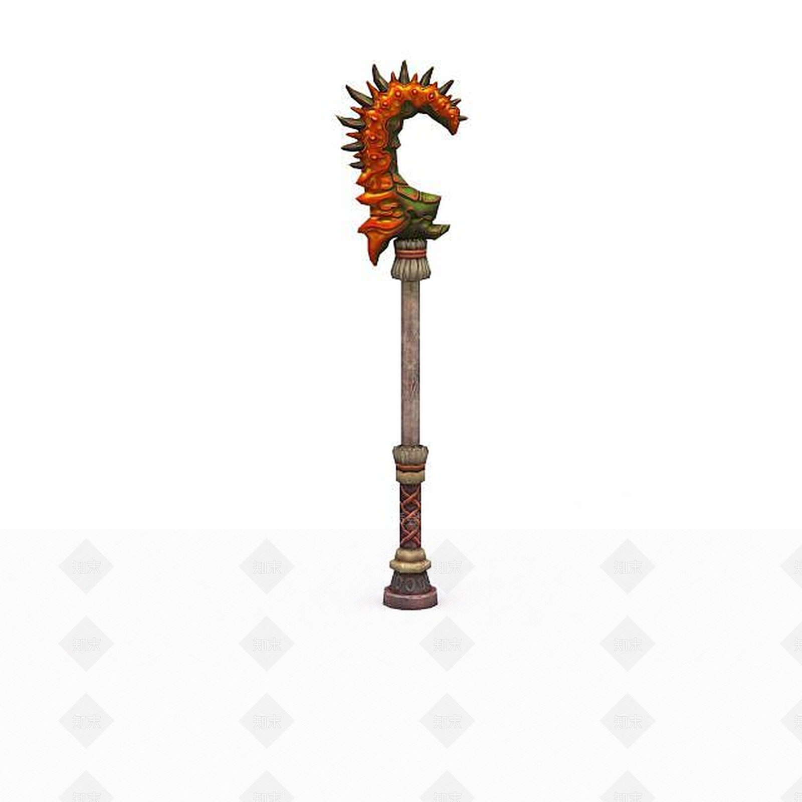现代剑灵场景柱子3D模型下载【ID:1199902081】