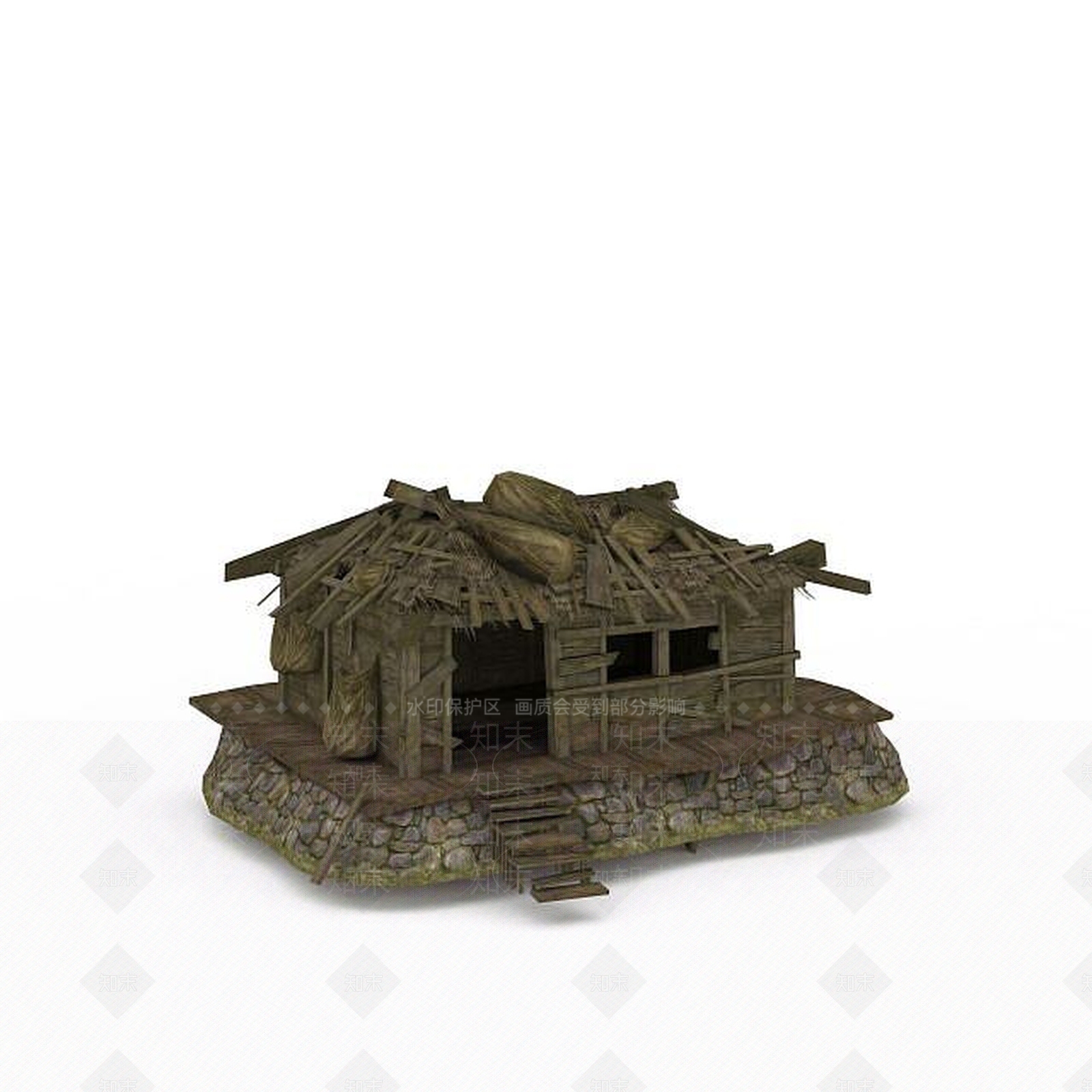 现代剑灵场景木屋3D模型下载【ID:1199902037】