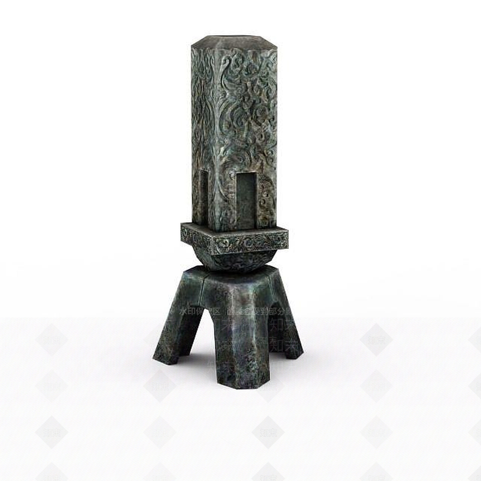 现代剑灵场景石柱3D模型下载【ID:1199902522】