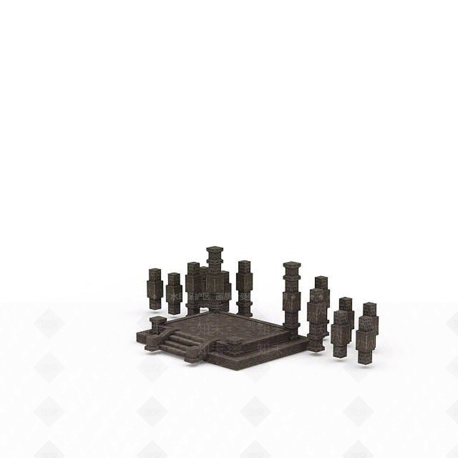 现代剑灵游戏场景3D模型下载【ID:1199902643】