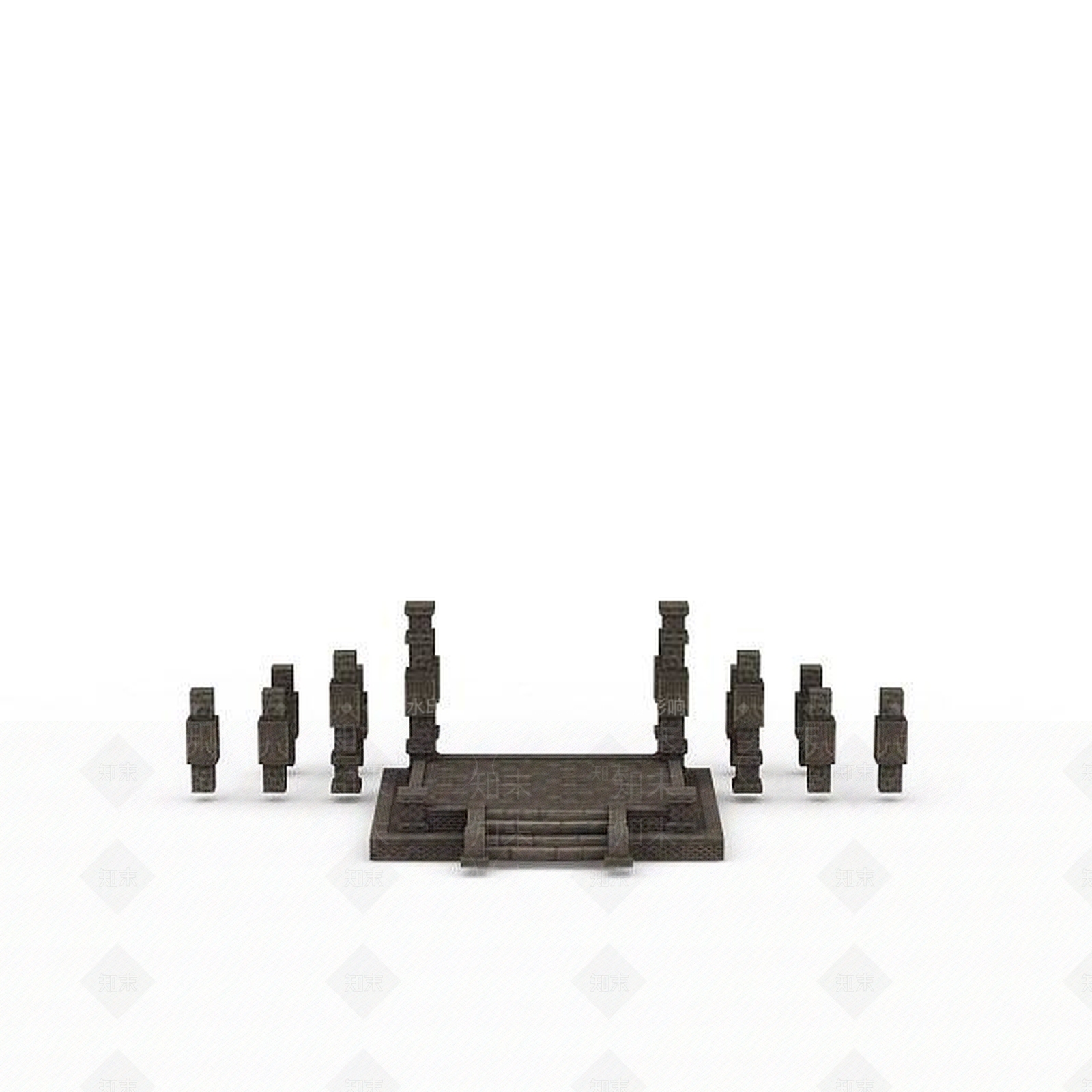 现代剑灵游戏场景3D模型下载【ID:1199902643】
