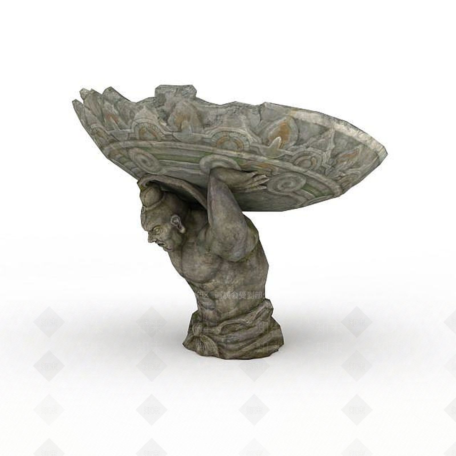现代剑灵场景神像雕塑3D模型下载【ID:1199902754】