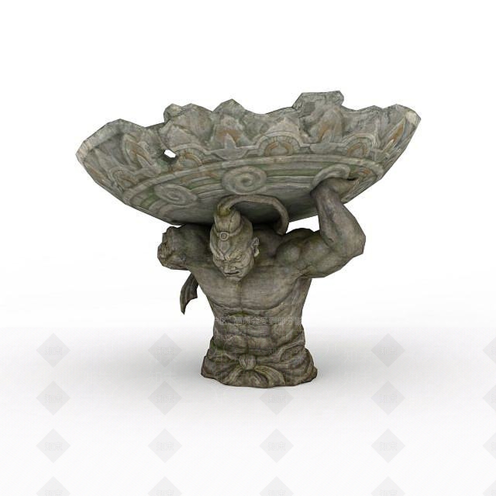 现代剑灵场景神像雕塑3D模型下载【ID:1199902754】