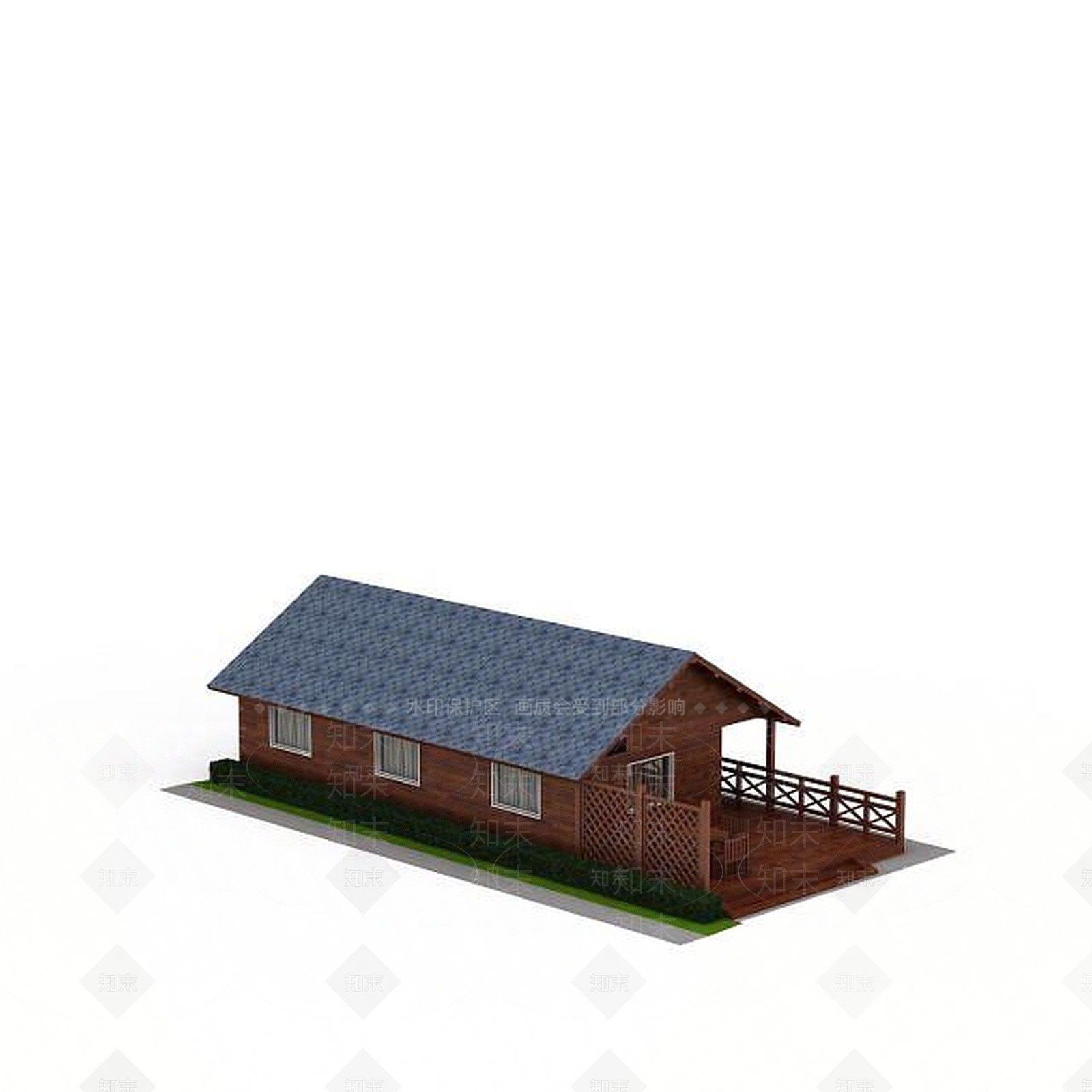 现代度假村木屋3D模型下载【ID:1199903241】