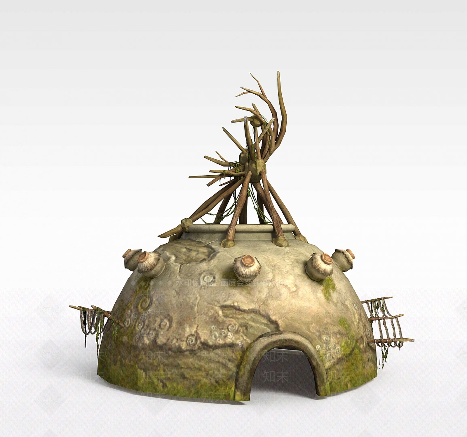 现代剑灵场景房屋3D模型下载【ID:1199903872】