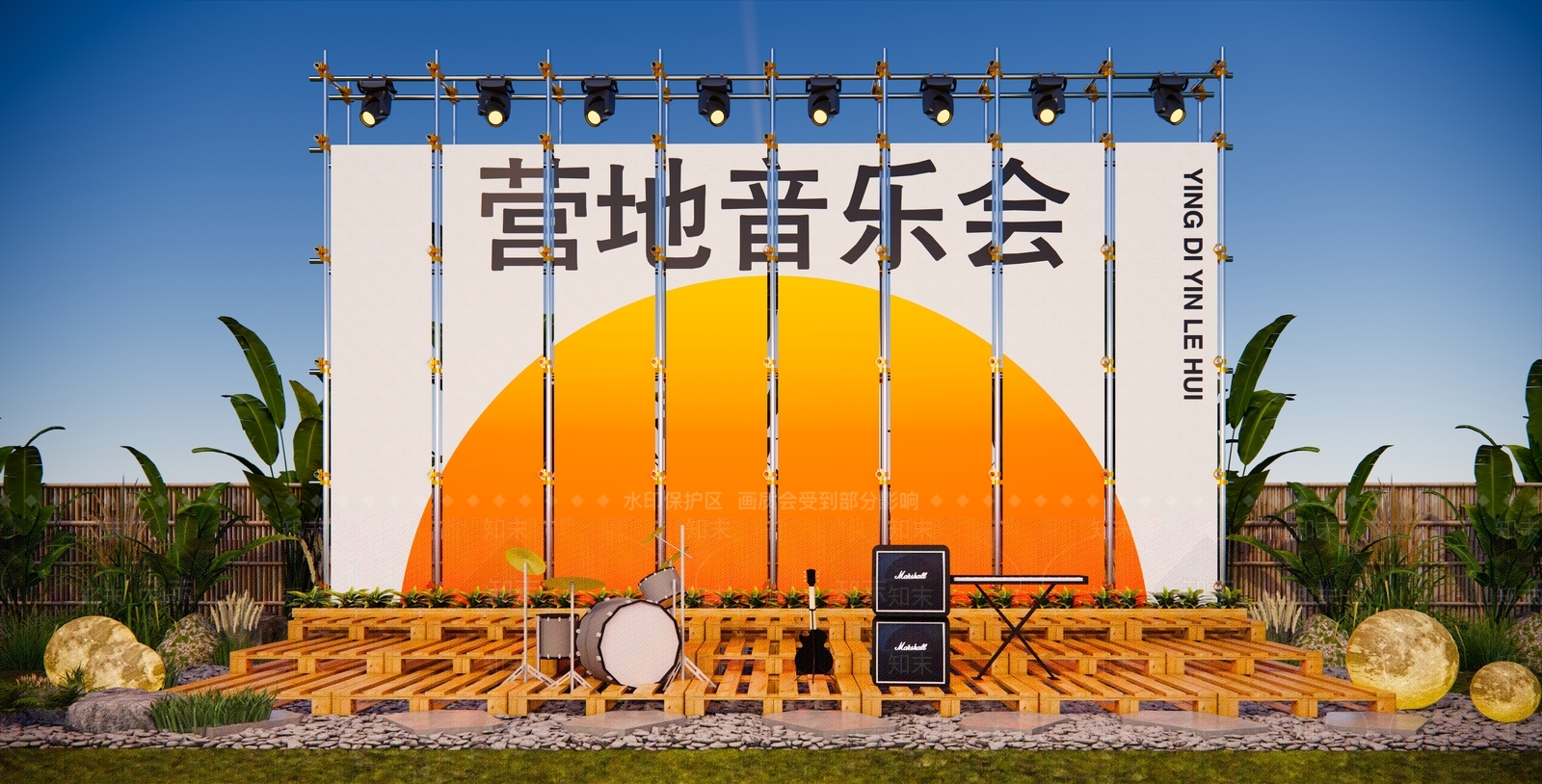 现代其他舞台SU模型下载【ID:1199908259】