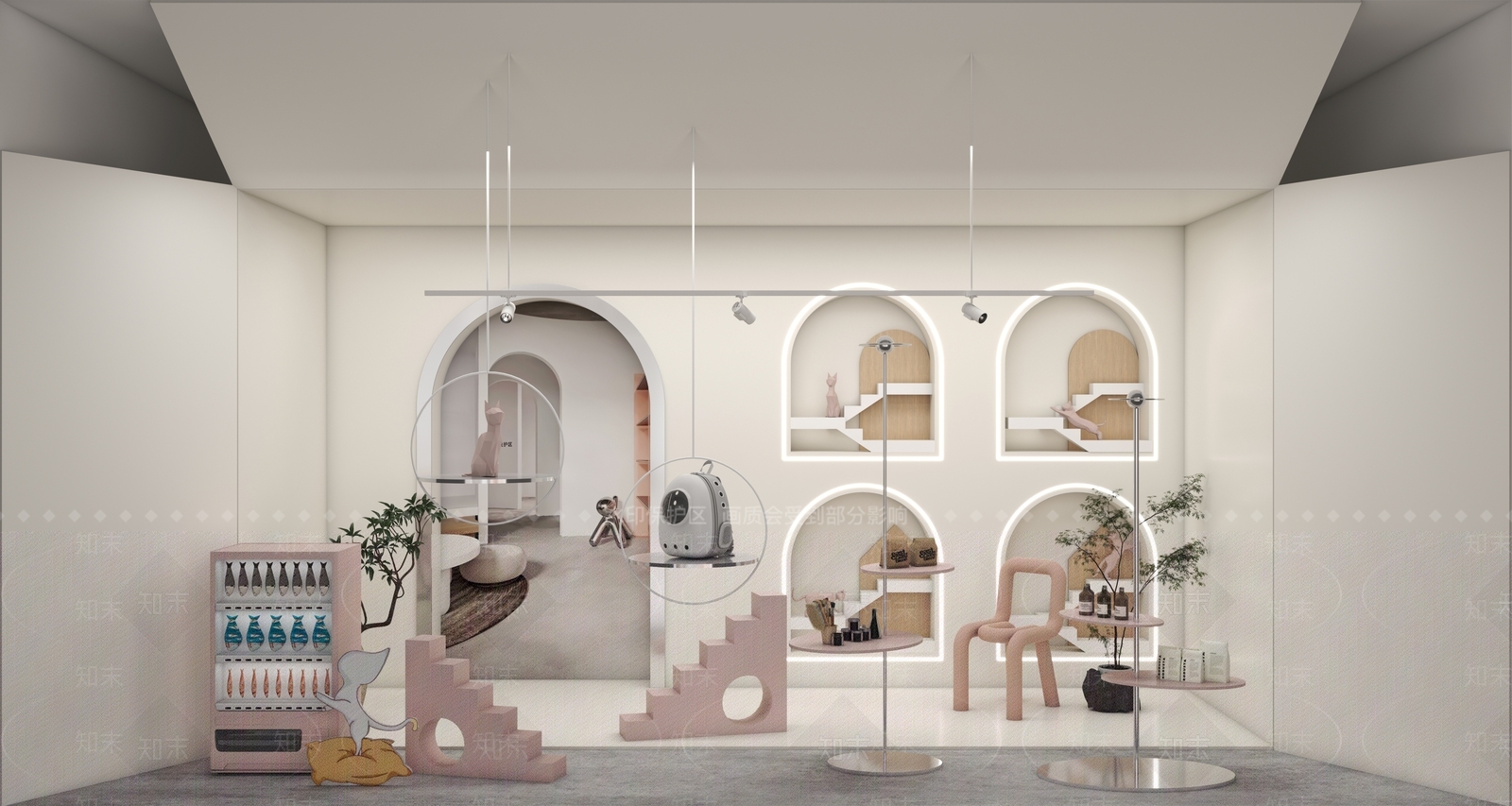 现代宠物店3D模型下载【ID:1199914608】