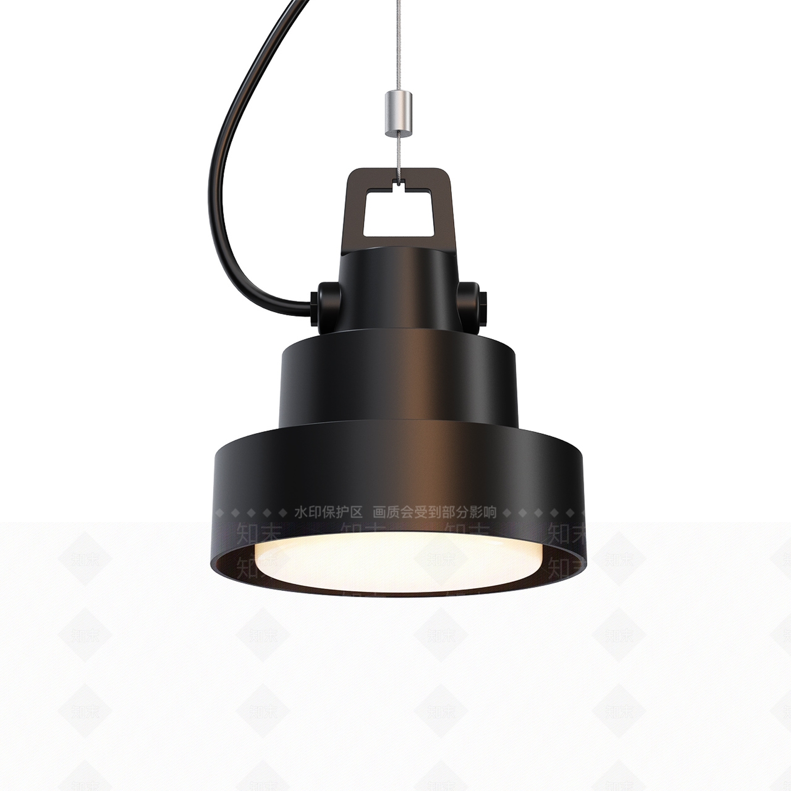 复古工业吊灯3D模型下载【ID:1199917333】