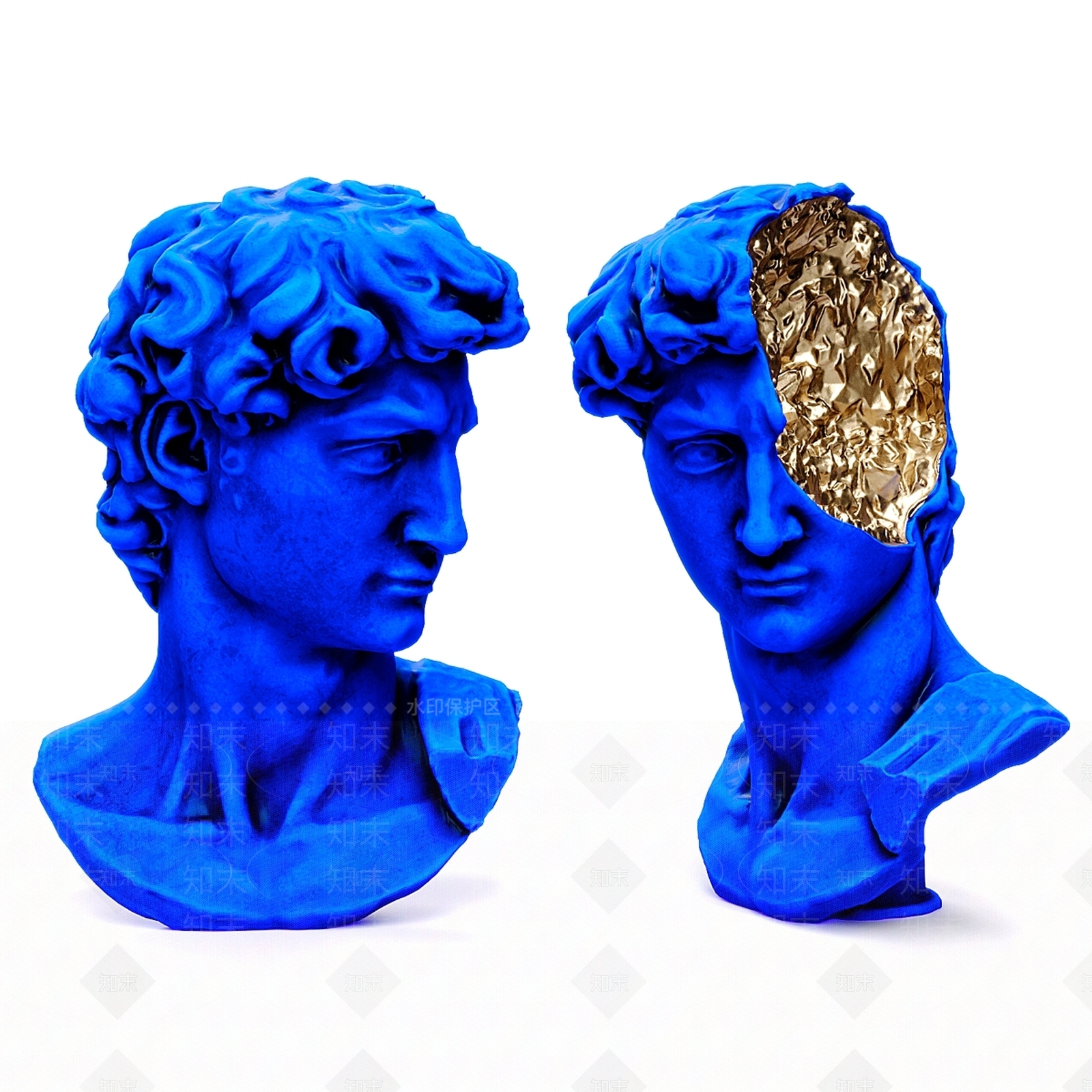 雕塑摆件3D模型下载【ID:1199919581】