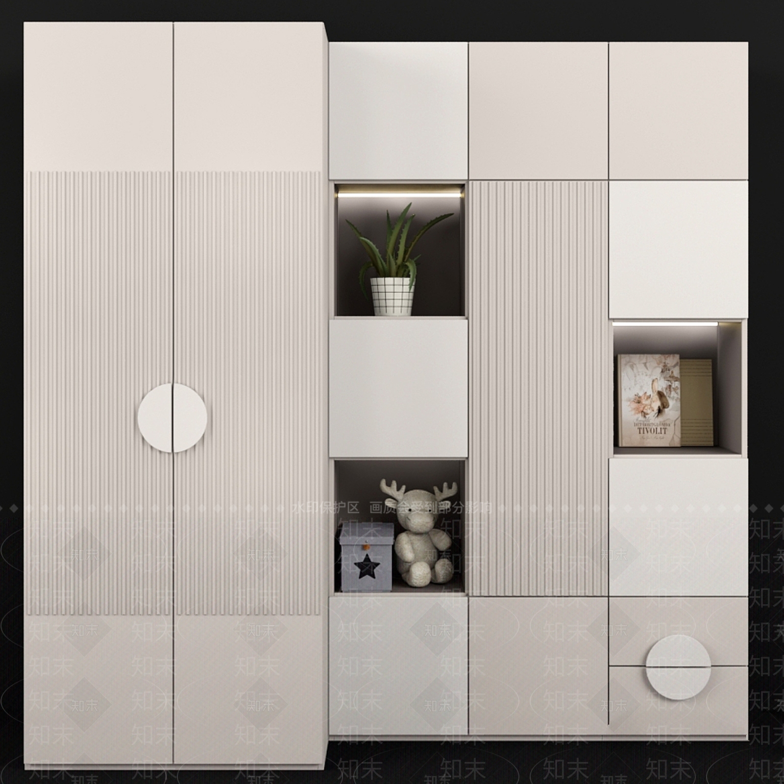 衣柜3D模型下载【ID:1199925761】