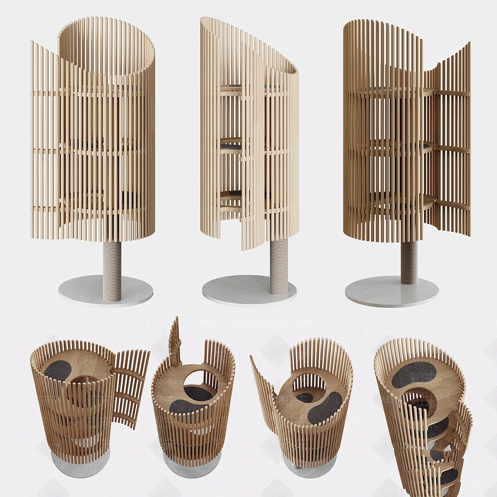 摆件组合3D模型下载【ID:1199926536】