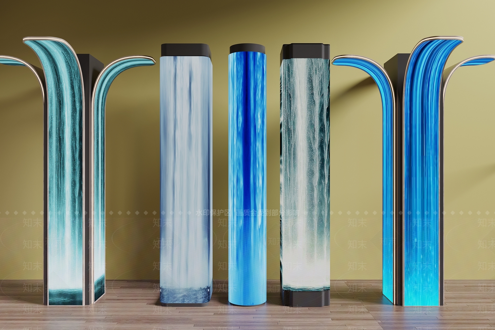 现代柱子SU模型下载【ID:1199928046】