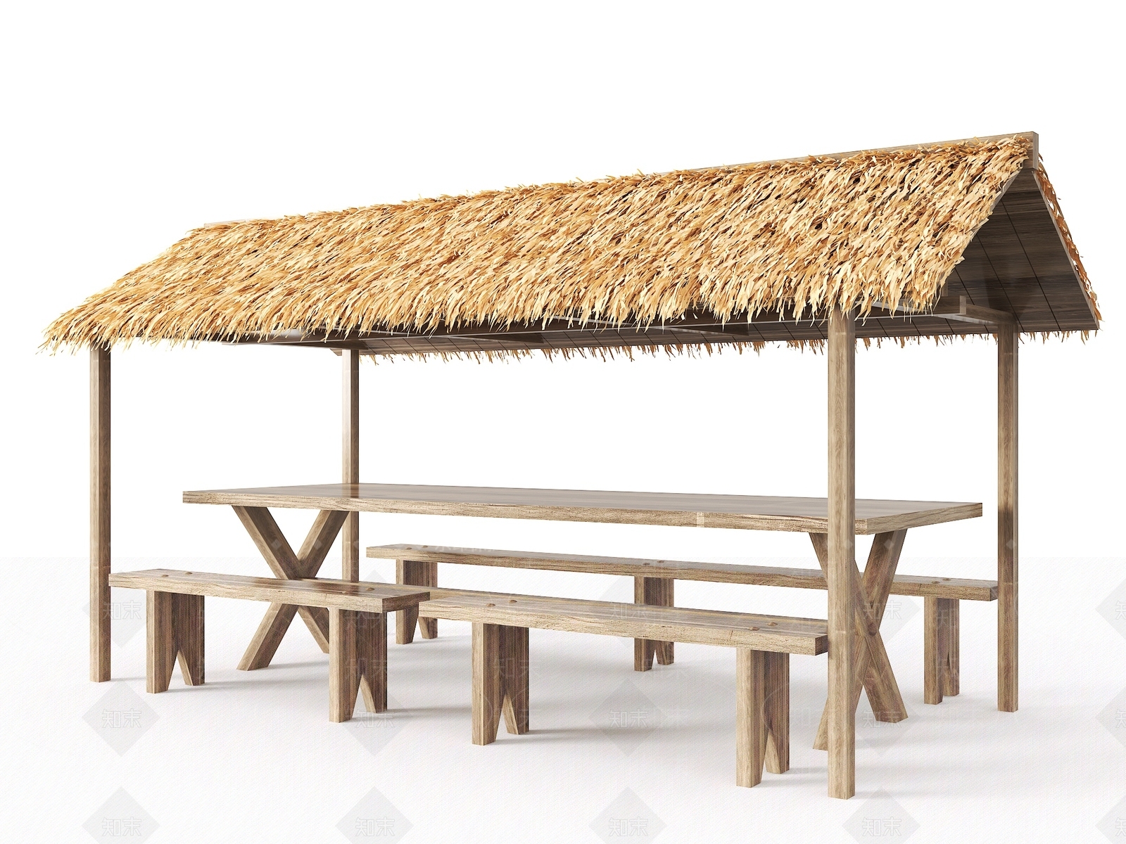 中式亭子SU模型下载【ID:1199928451】