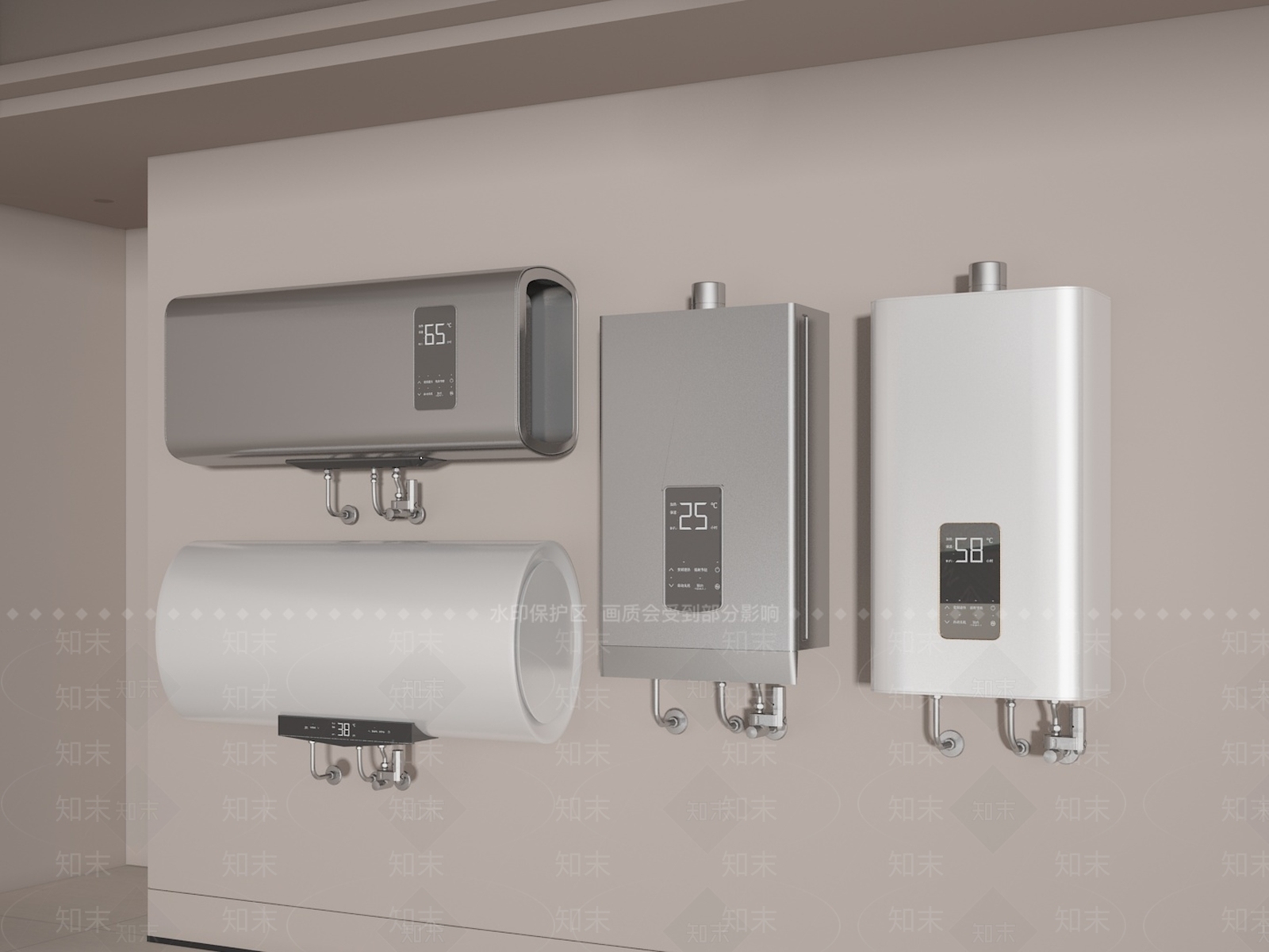 热水器SU模型下载【ID:1199933632】