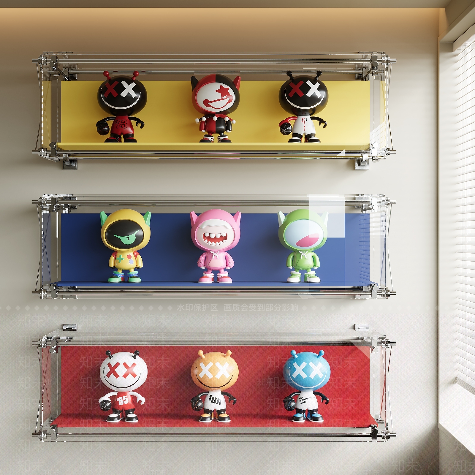 现代雕塑摆件SU模型下载【ID:1199934947】