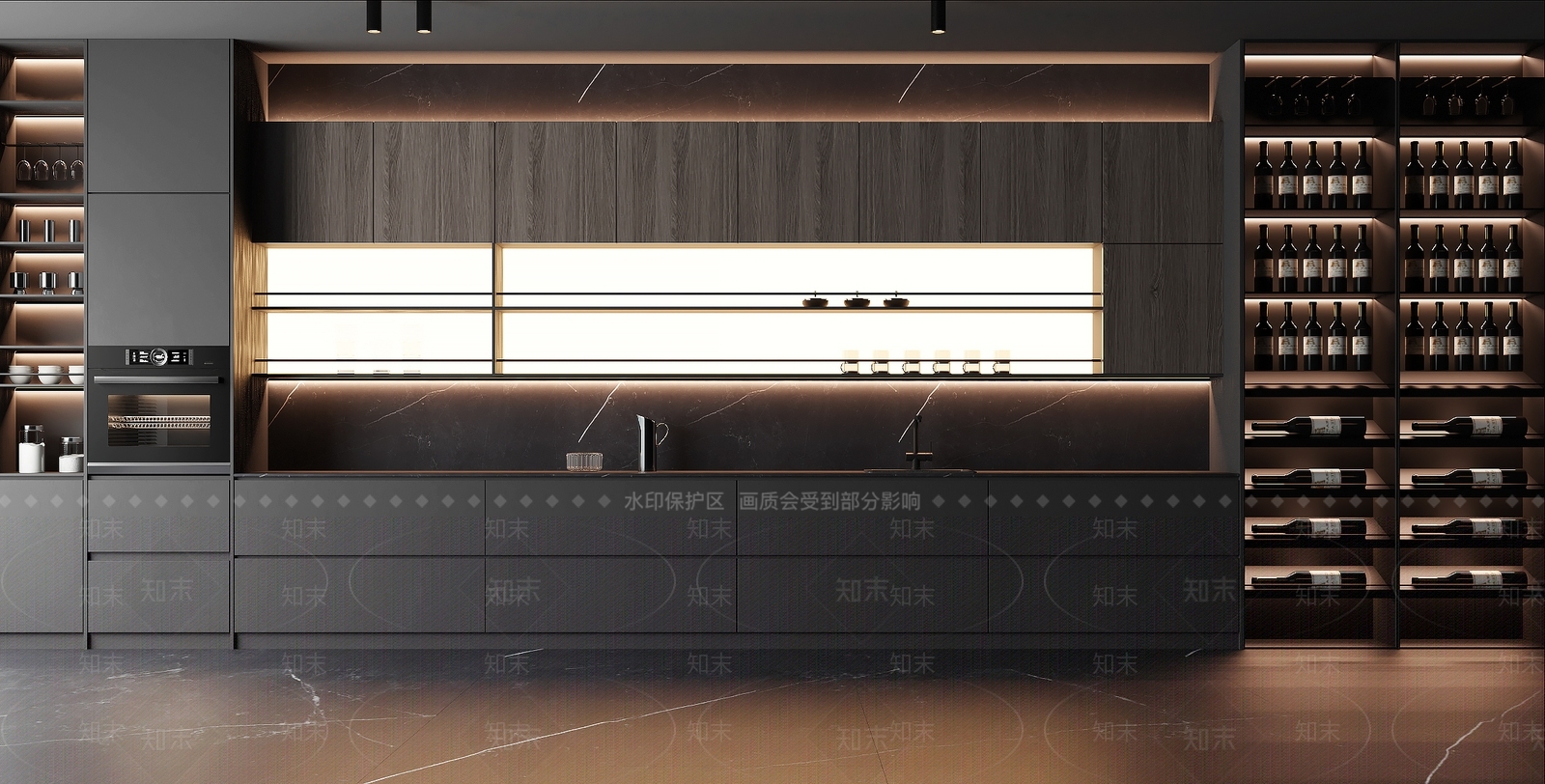 现代酒柜3D模型下载【ID:1199942738】