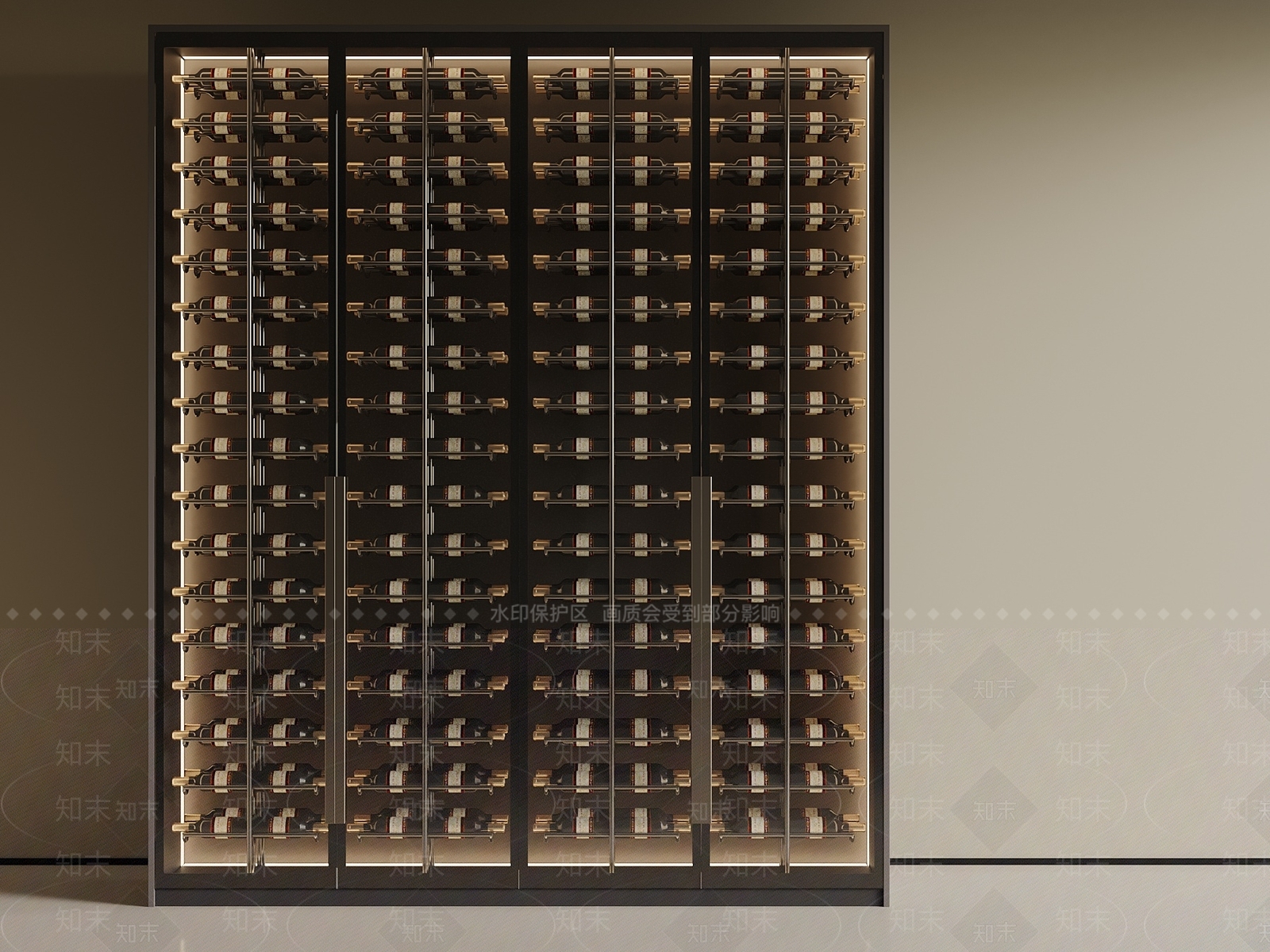 现代酒柜3D模型下载【ID:1199946608】