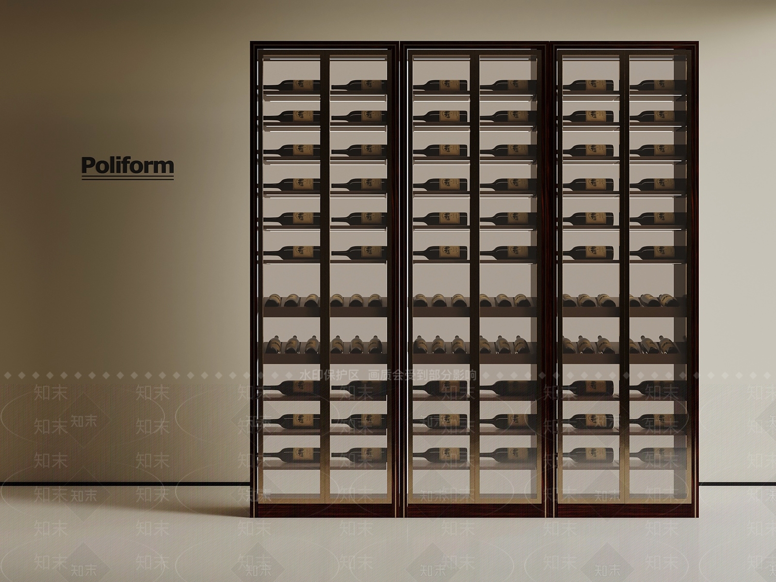 现代酒柜3D模型下载【ID:1199950454】